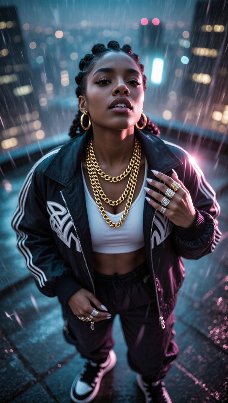 Kling AI work 296174915507444 - rap style AI image