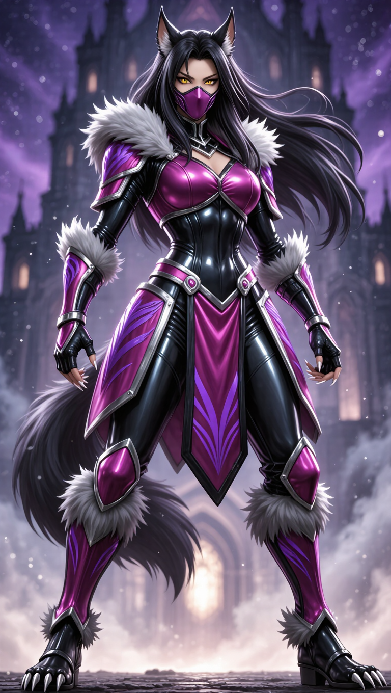 Kling AI work 300733744507800 - bright and shiny latex AI image