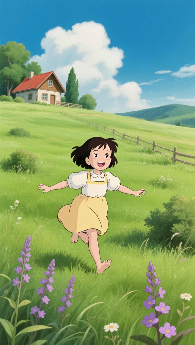 Kling AI work 318111824526854 - artbreeder ghibli AI image