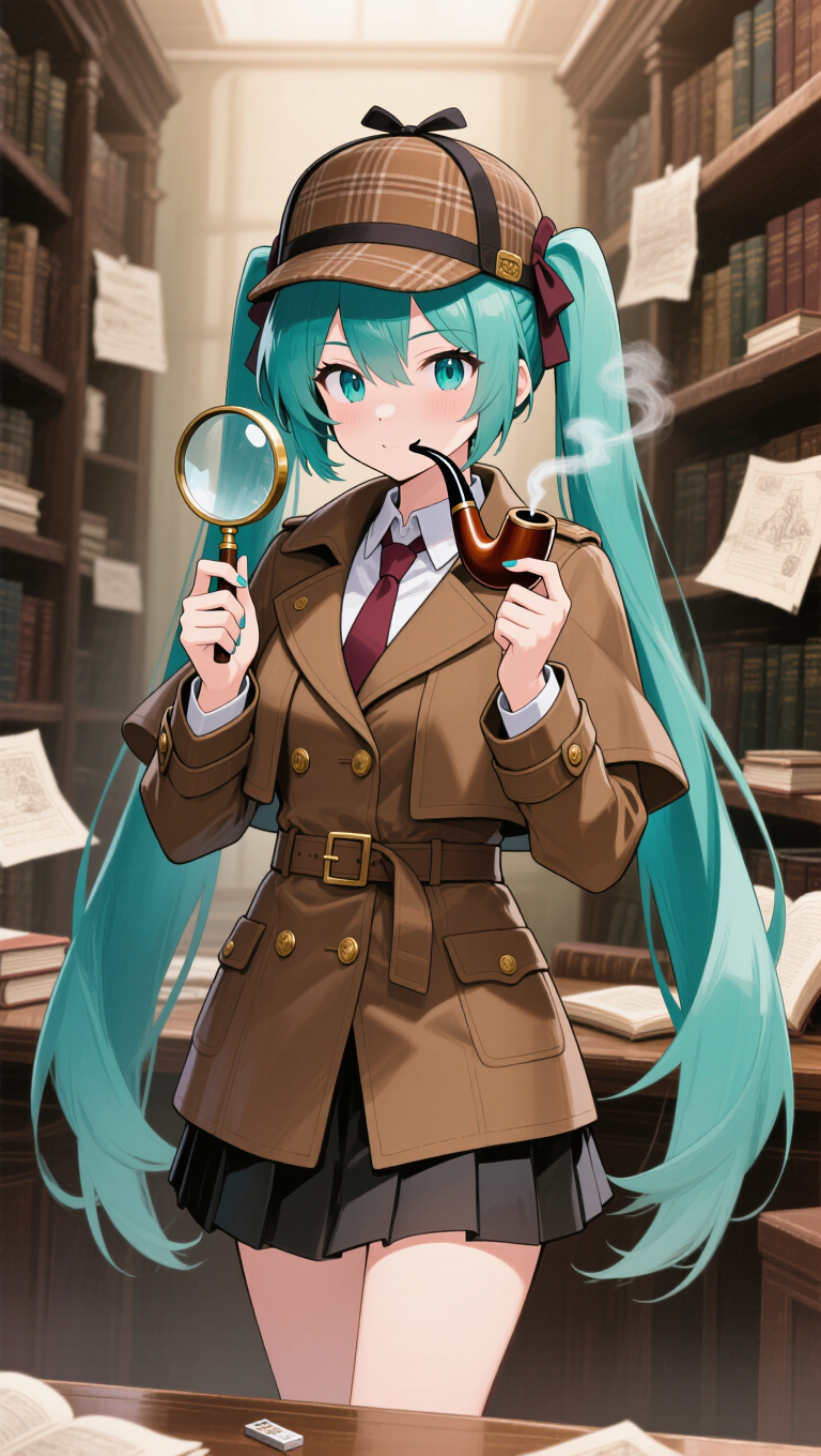 Kling AI work 309504879668628 - detective animes AI image