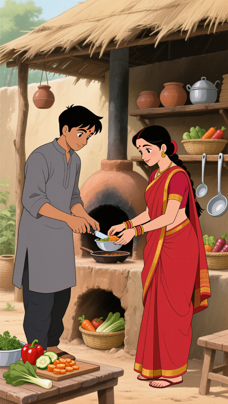 Kling AI work 319329662662328 - anime indian characters AI image