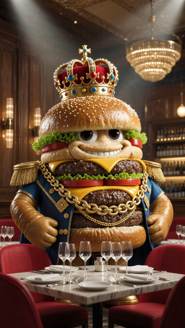Kling AI work 309779986665366 - burger desktop wallpaper AI image