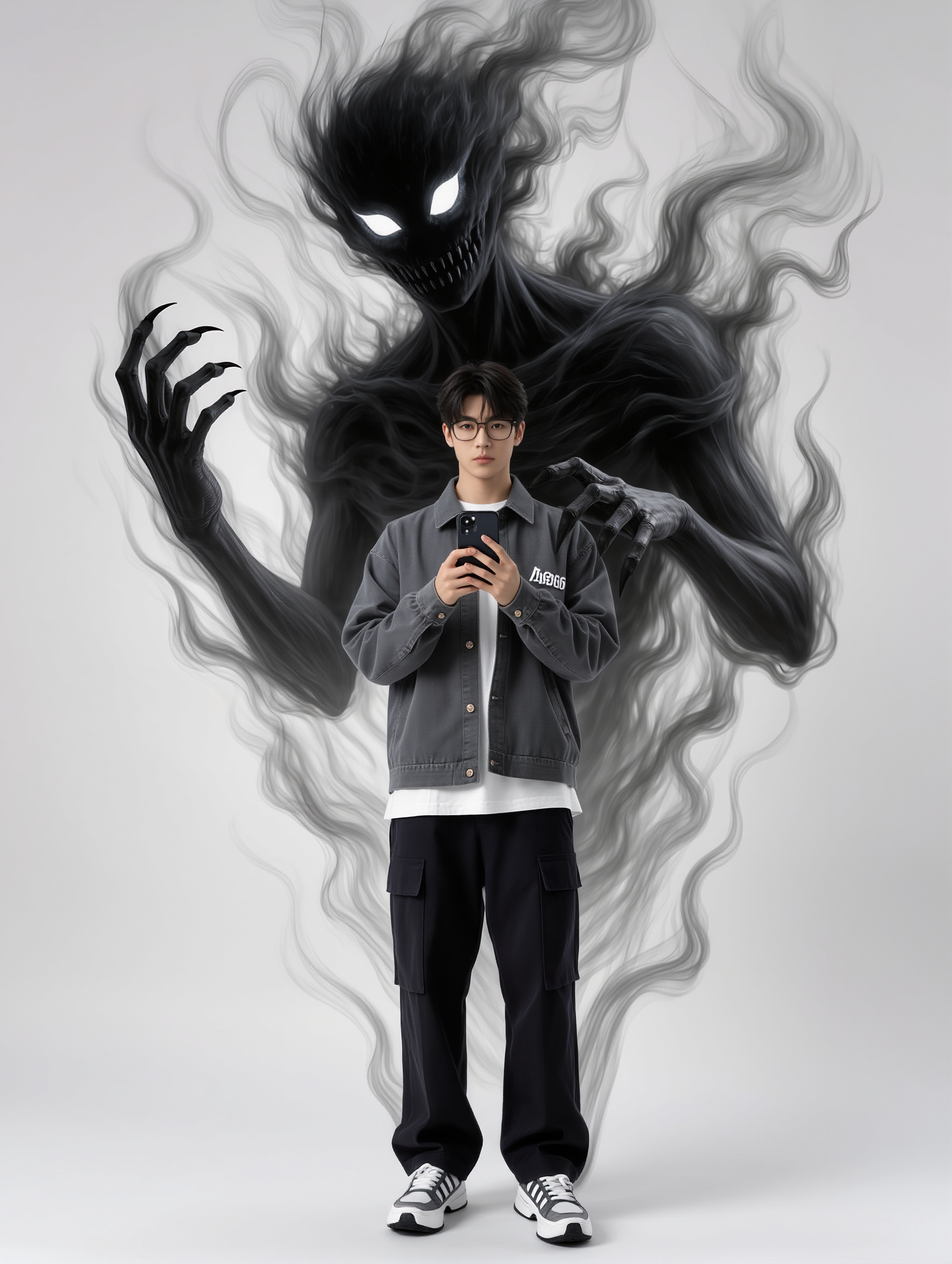 Kling AI work 309775472521480 - phone transparent background AI image