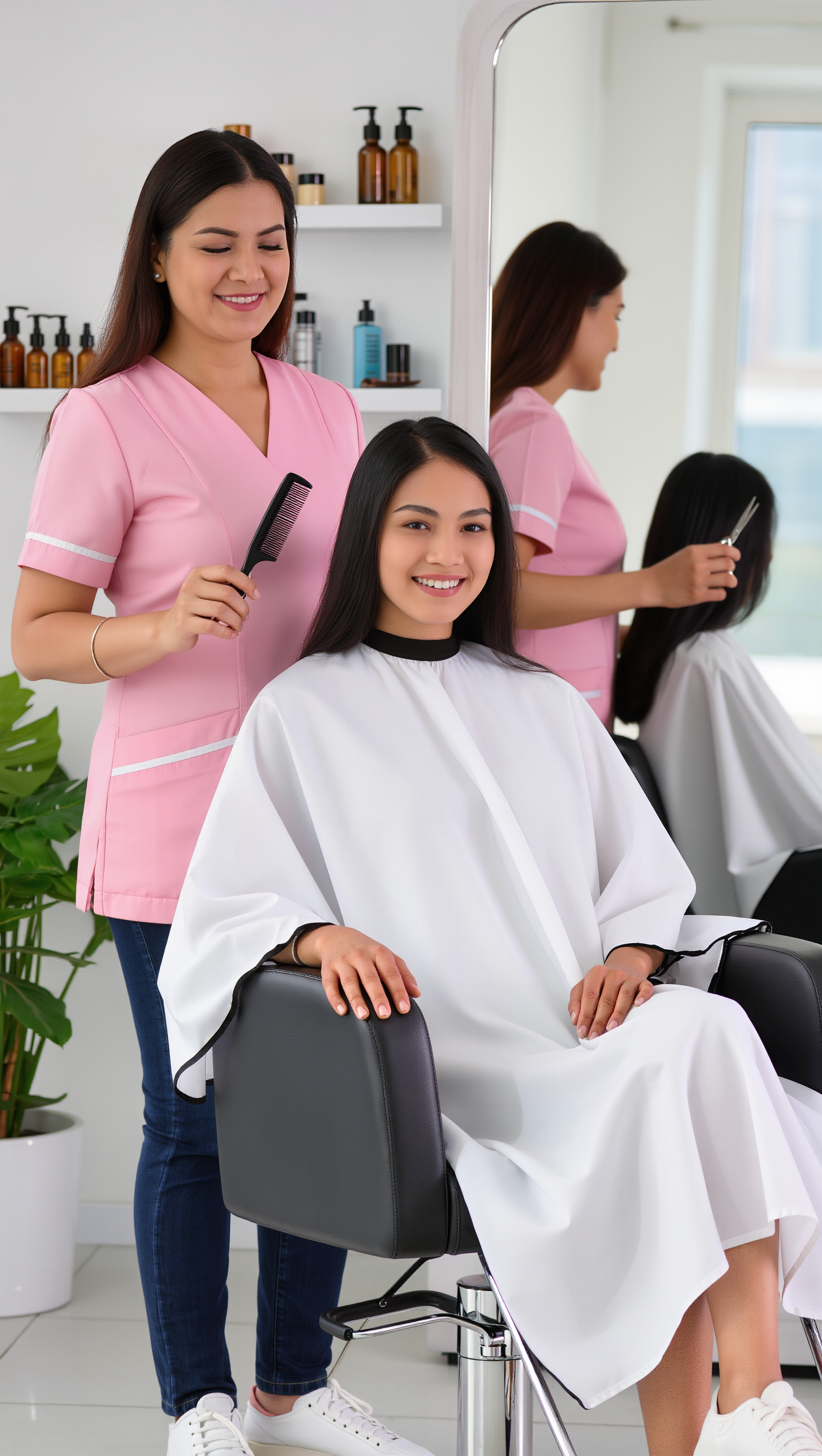 Kling AI work 316417004660112 - medium length haircut for women AI image