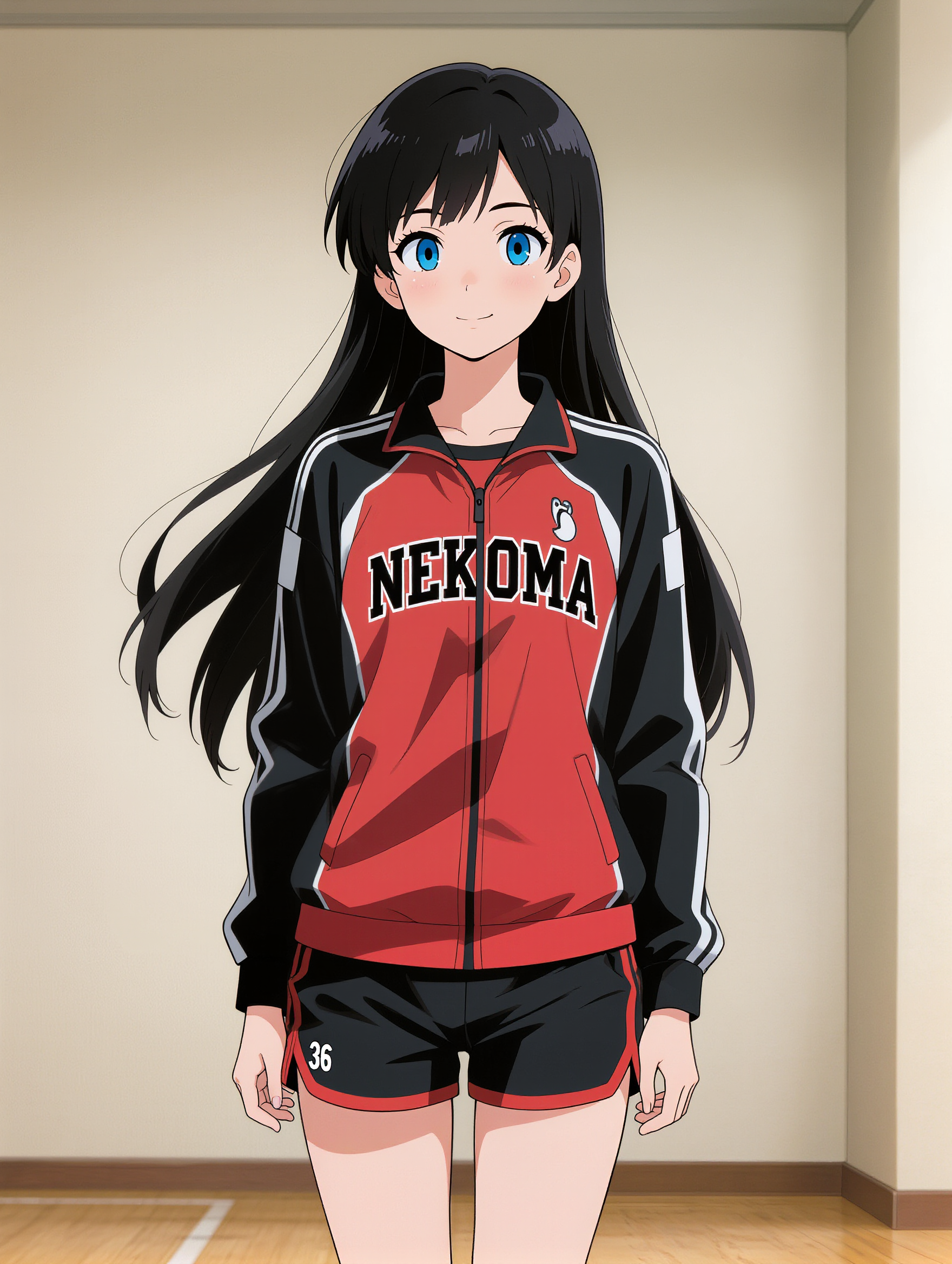 Kling AI work 309017302523430 - school girl pose anime AI image