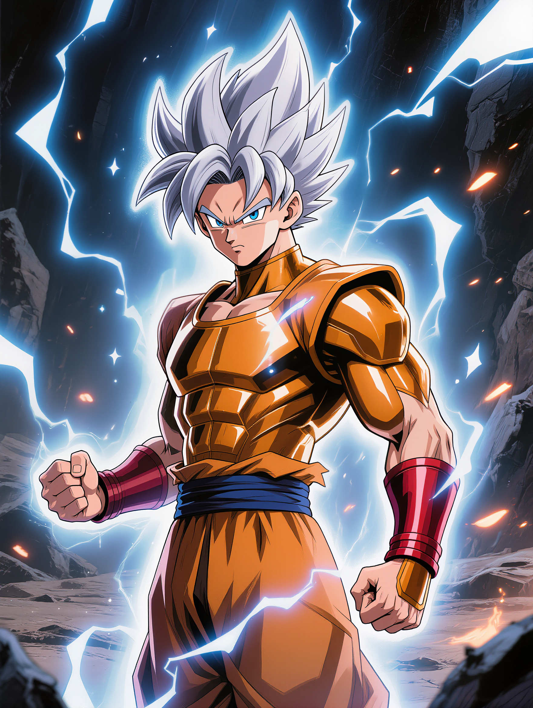 Kling AI work 309962315522066 - goku in a suit AI image