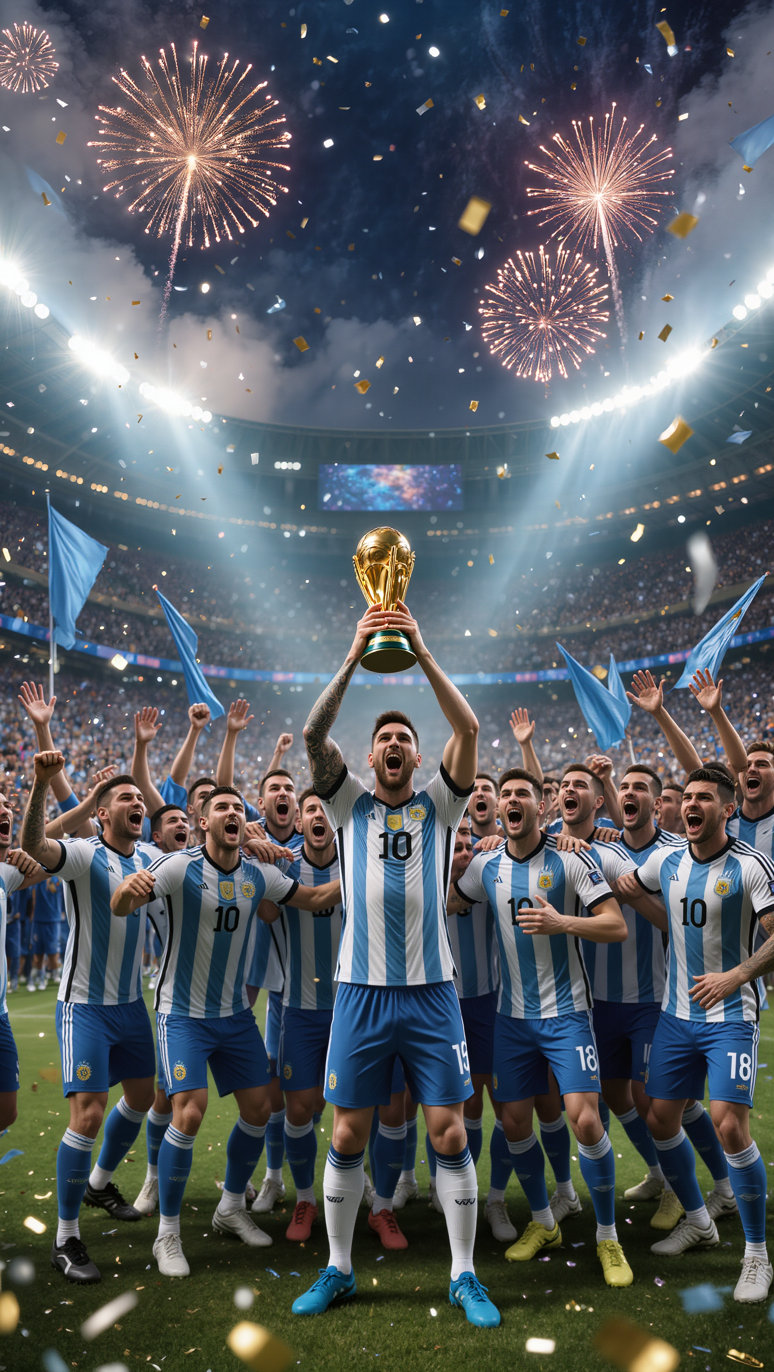 Kling AI work 313778919660446 - trophy celebration AI image