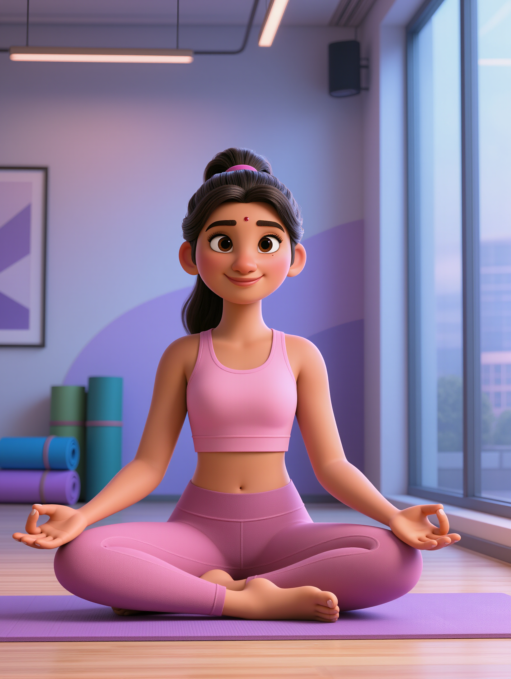 Kling AI work 313848205503883 - yoga wallpaper AI image