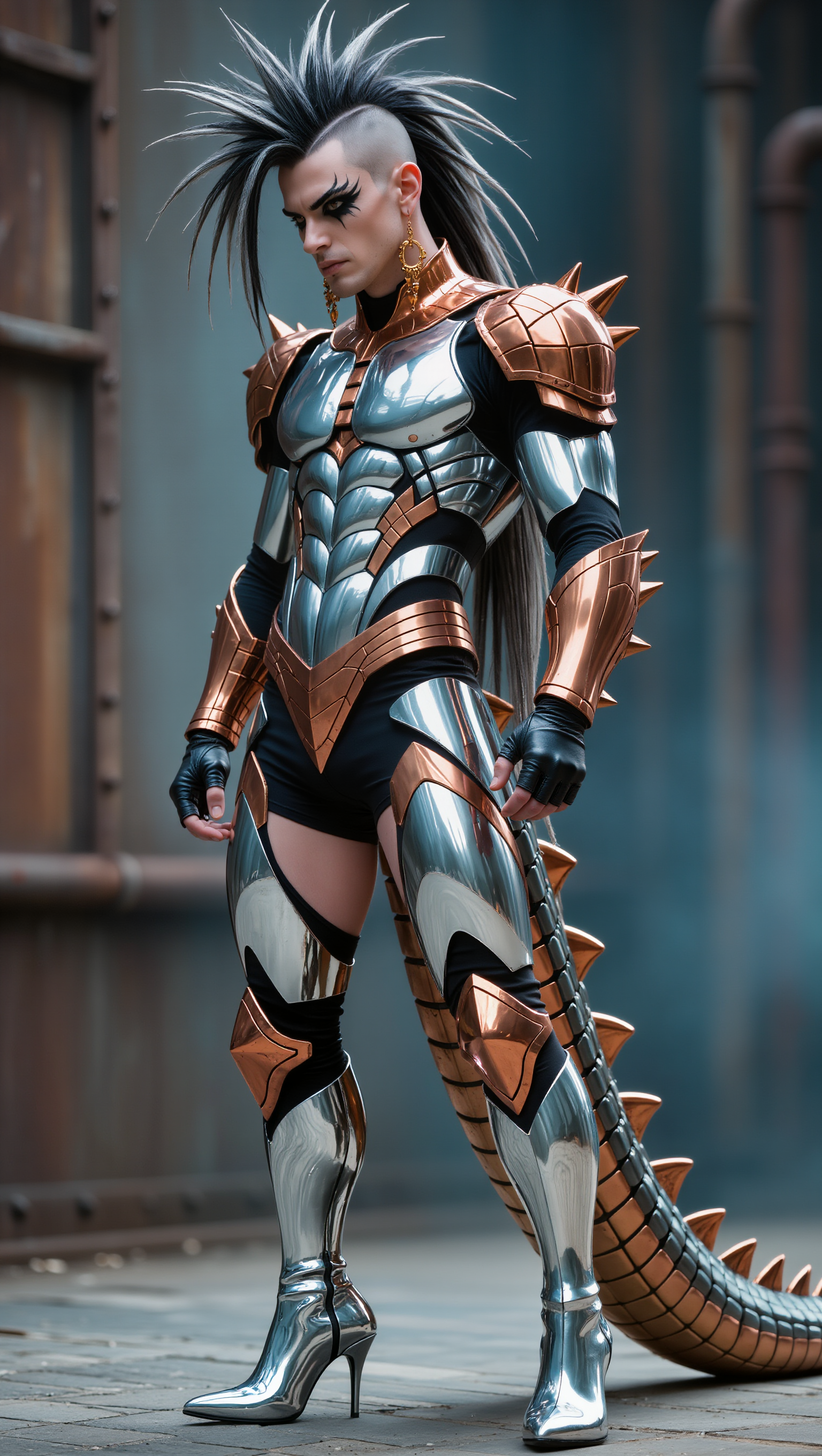 Kling AI work 302547700502090 - copper dark hair AI image