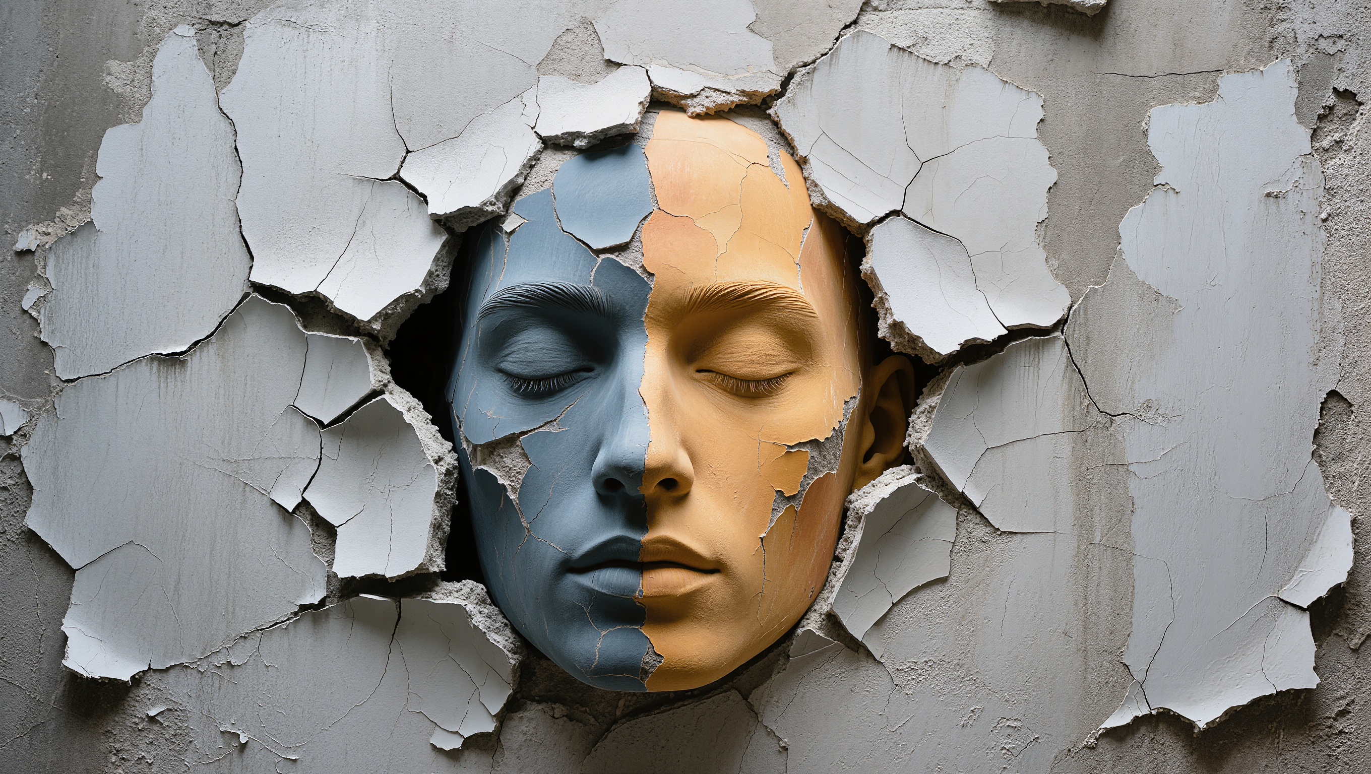 Kling AI work 298054065616025 - flat render vs render color skin digital painting AI image