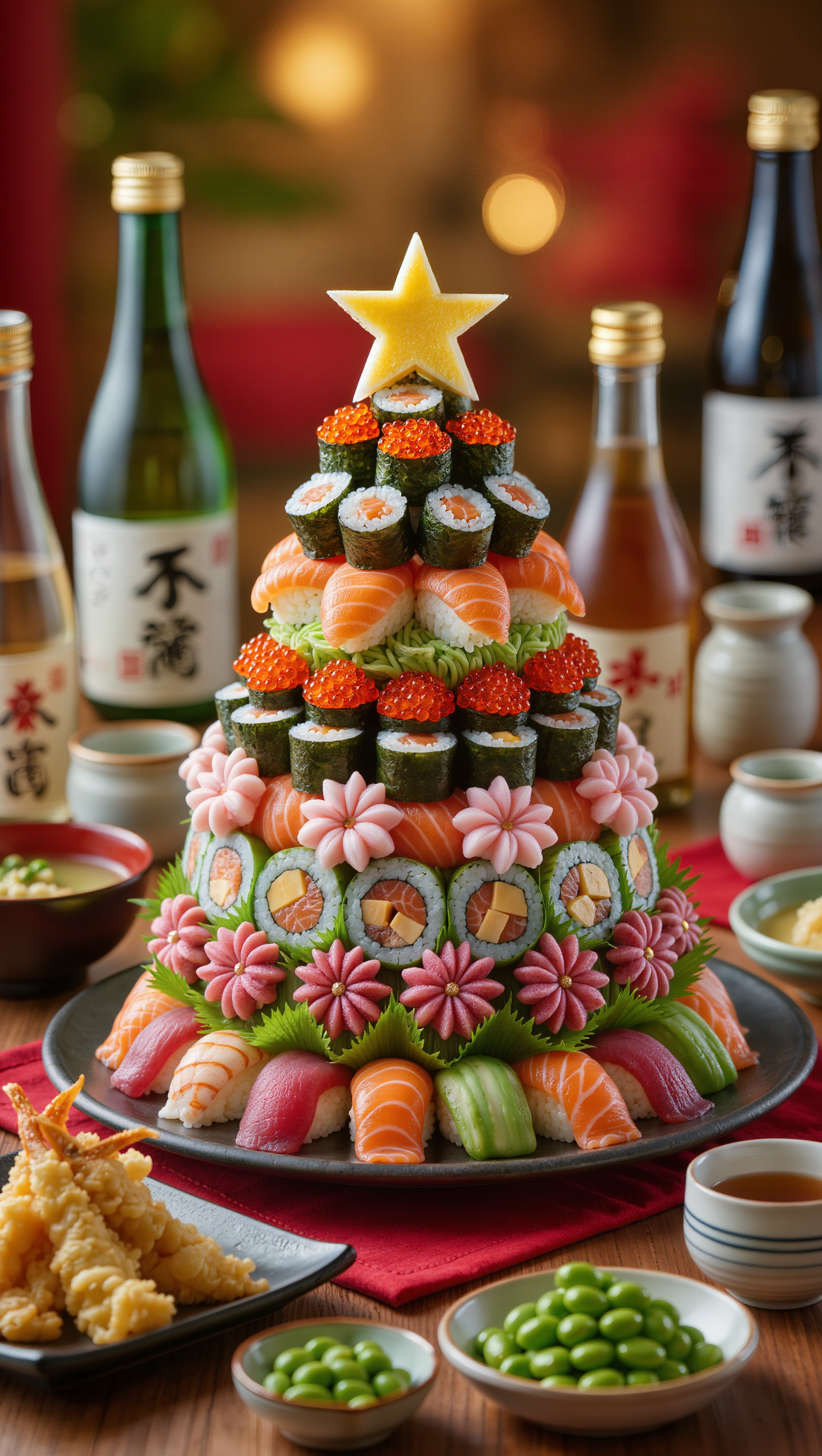 🎌 A Japanese Holiday Feast🍣✨ - video bokeh japanese word origin full version english translation AI image