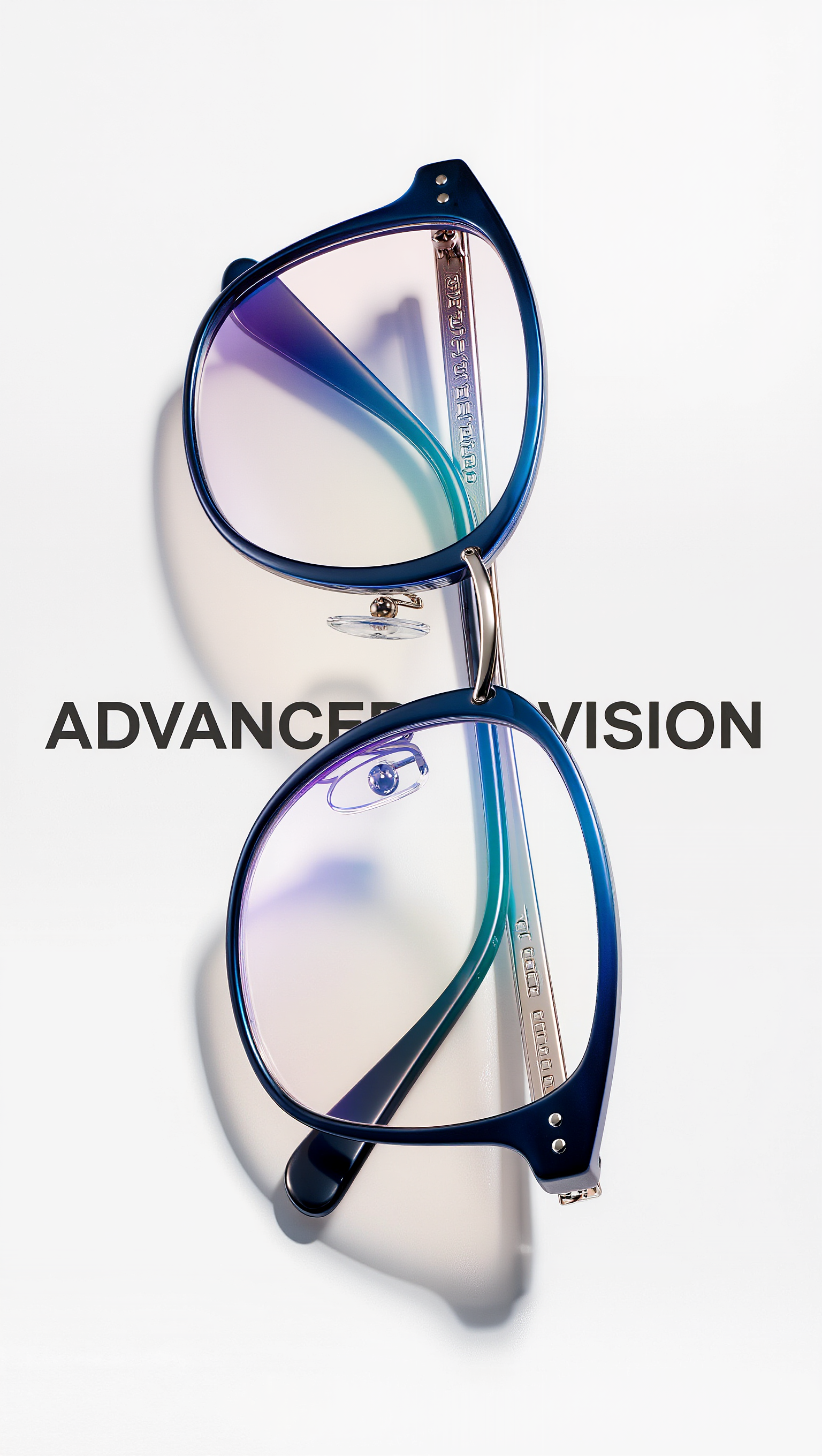 3D Eyeglass, advanced color sche - White Background AI image