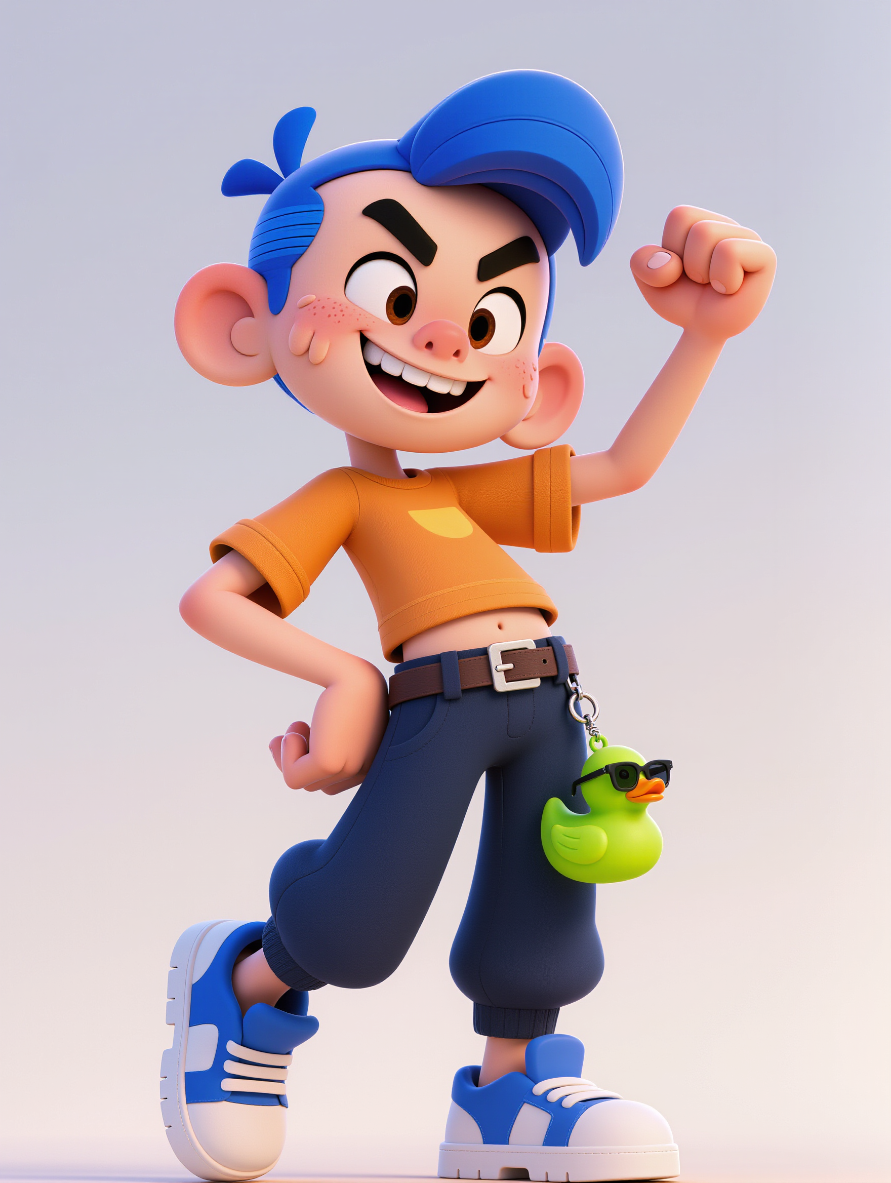Kling AI work 318225985528048 - oversized big head characters AI image