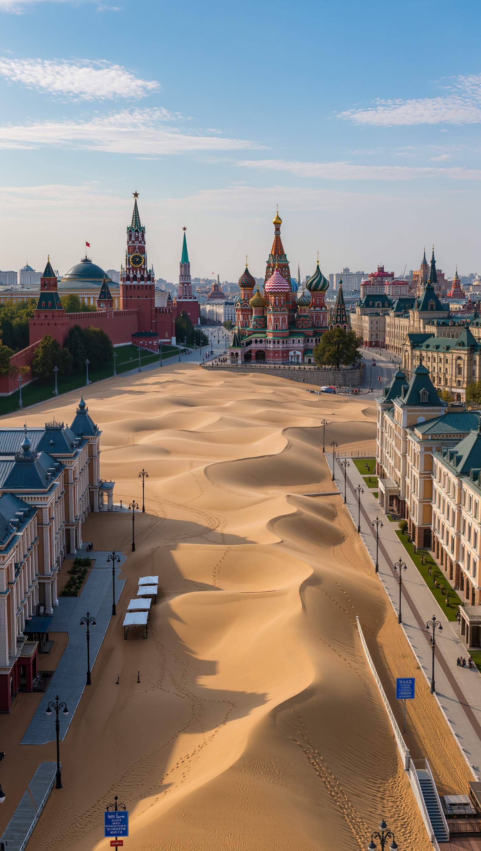 Moscow city center - fantasy city map builder AI image