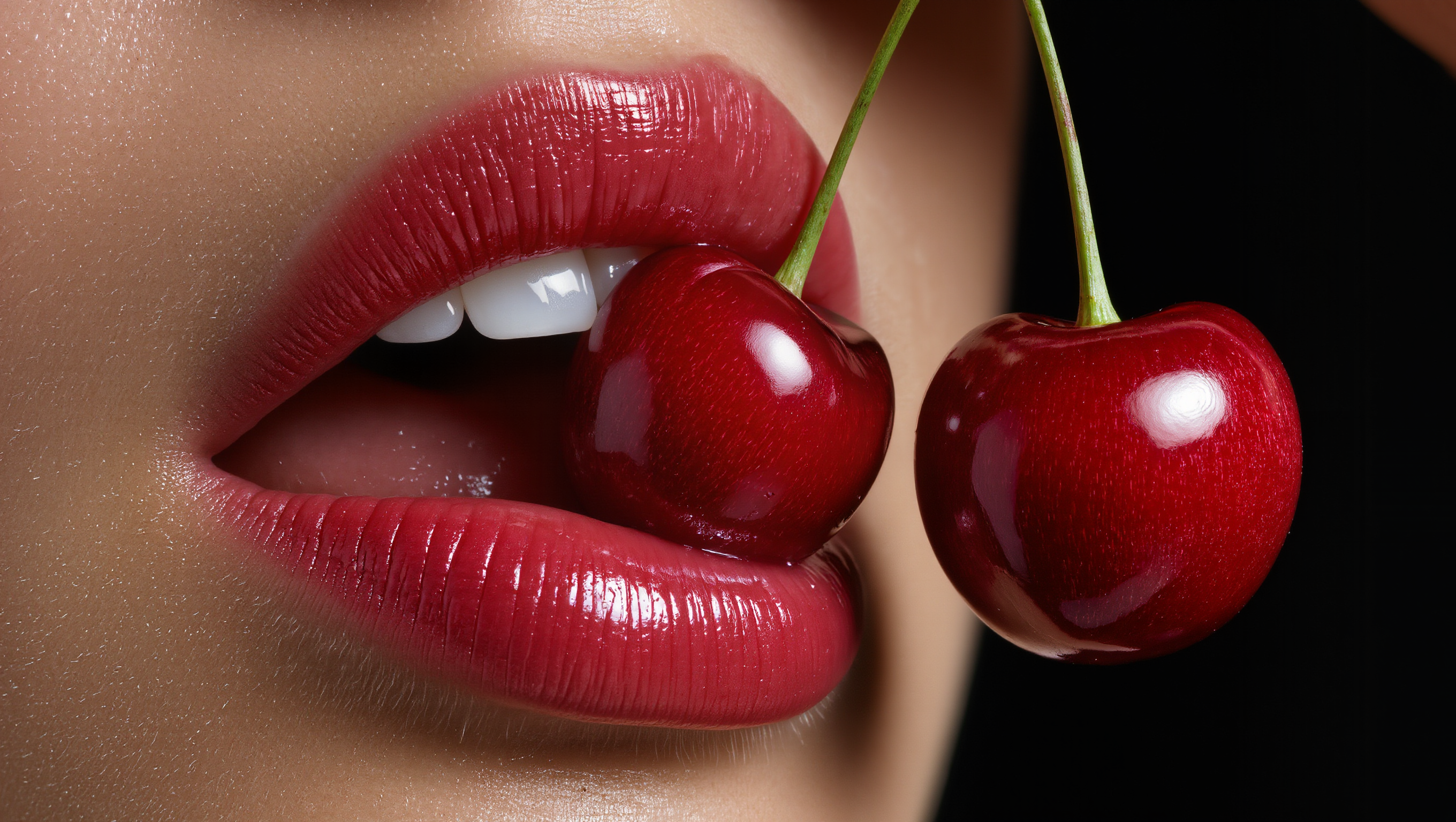 #Loranca_AI  #Artwork - parted lips AI image