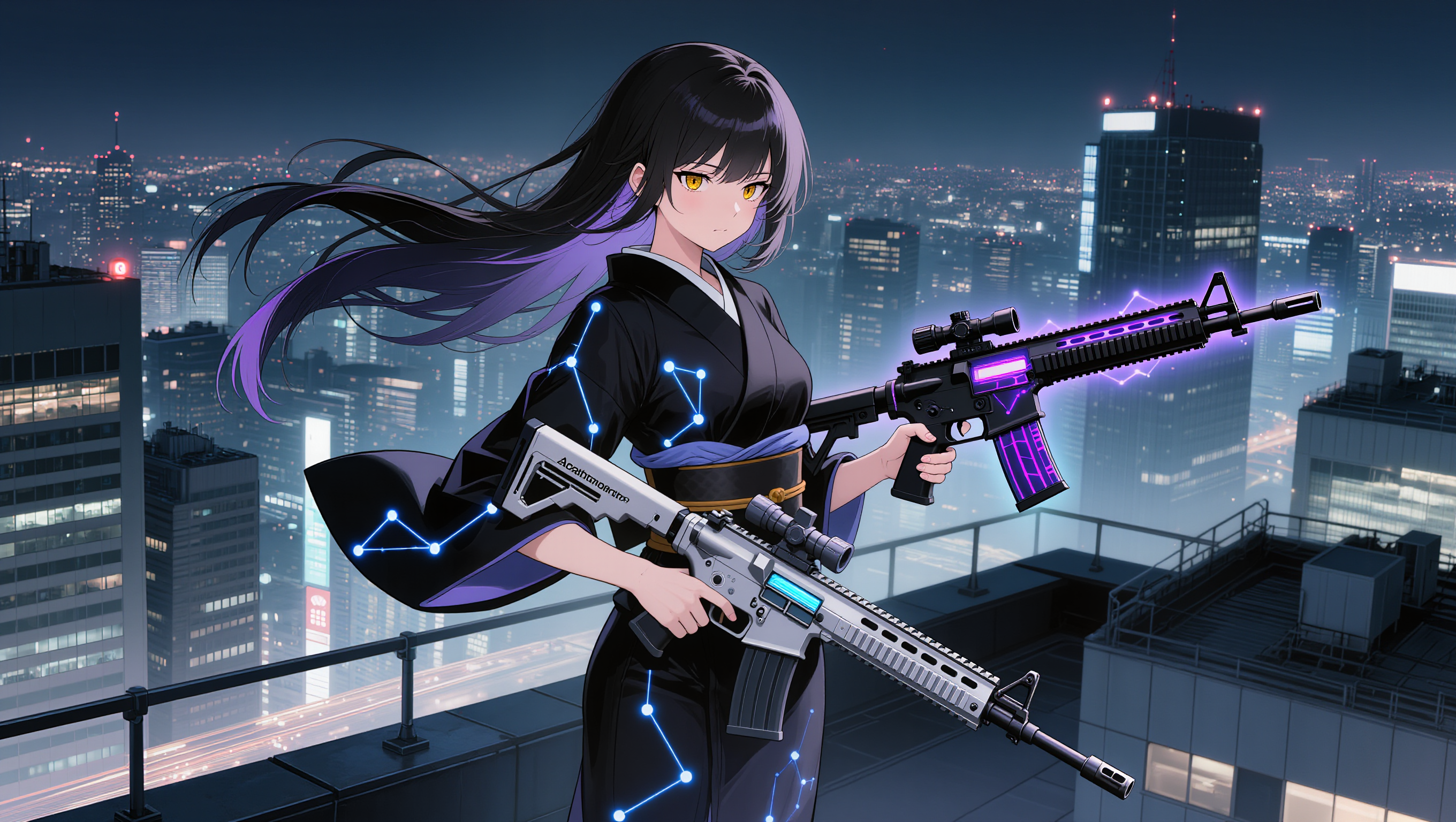 Kling AI work 296177947661080 - cyberpunk art style AI image