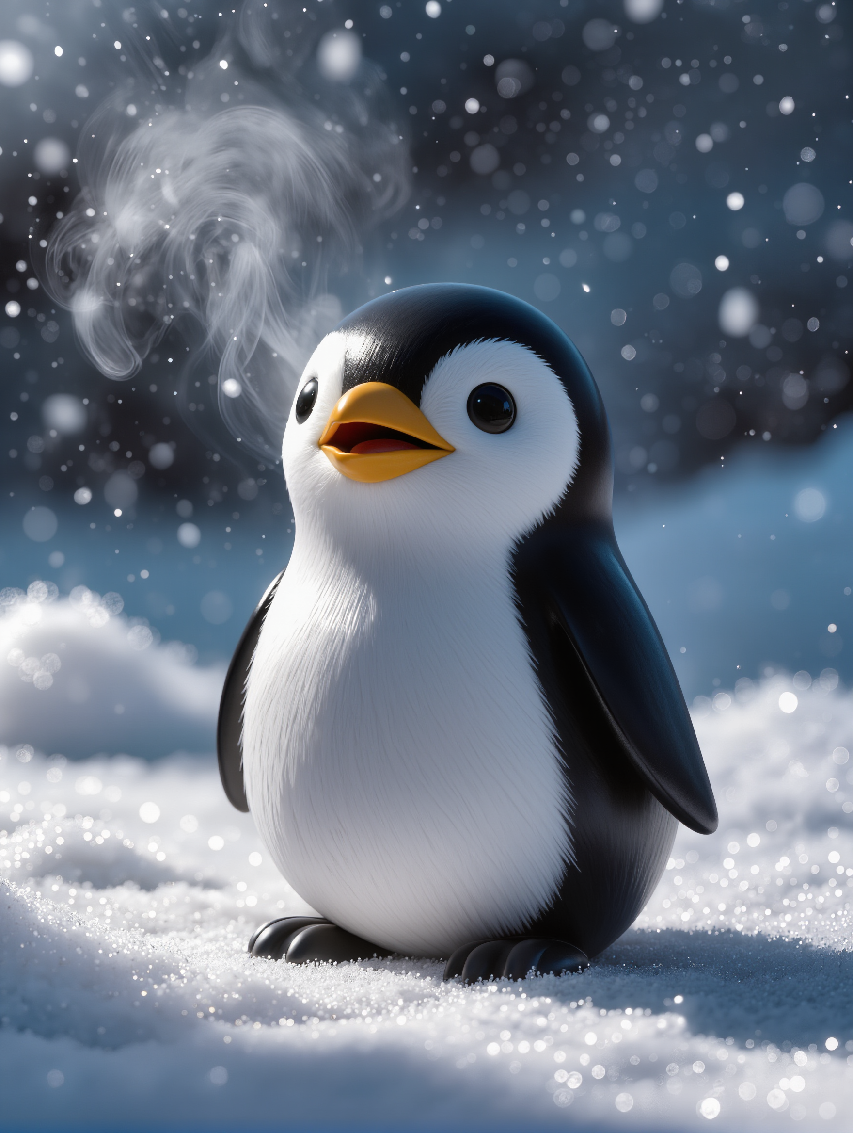 3D Penguin - figurine ai generator AI image