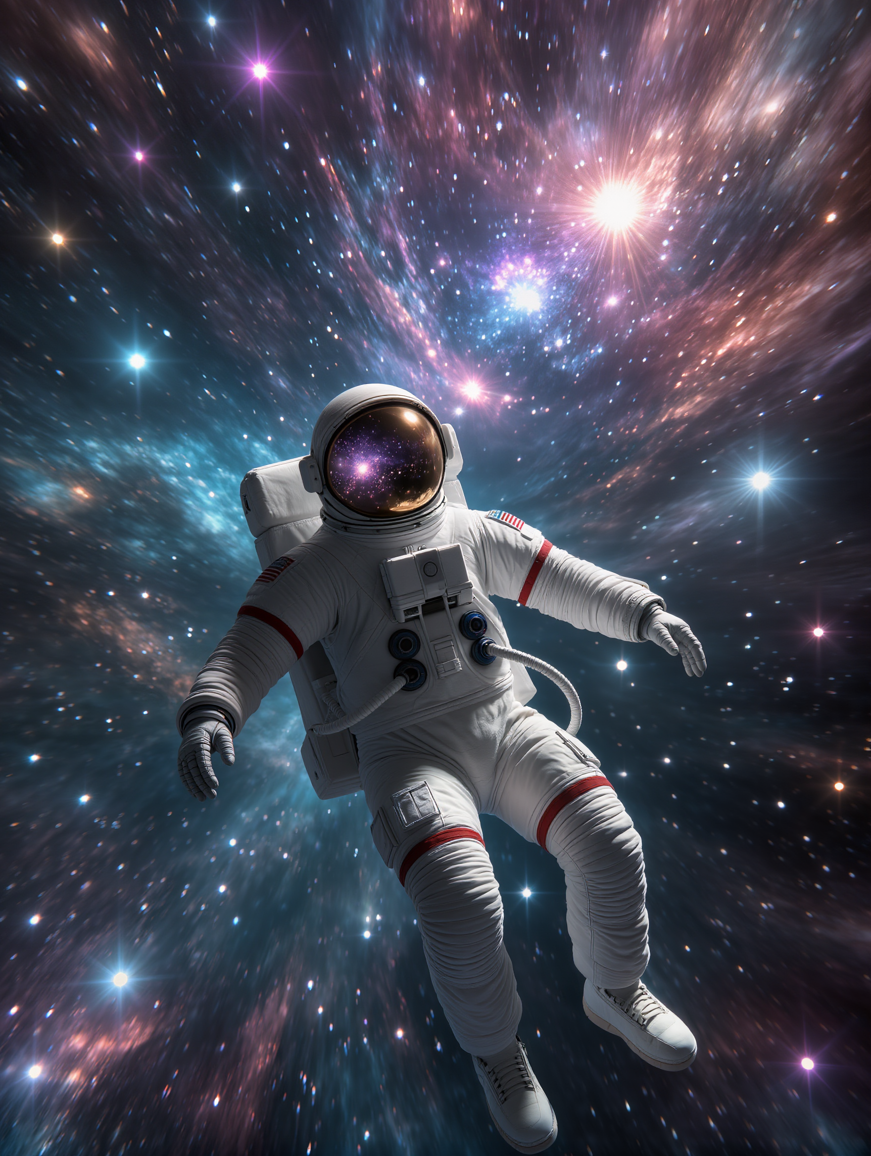 an astronaut journey - animated astronaut AI image