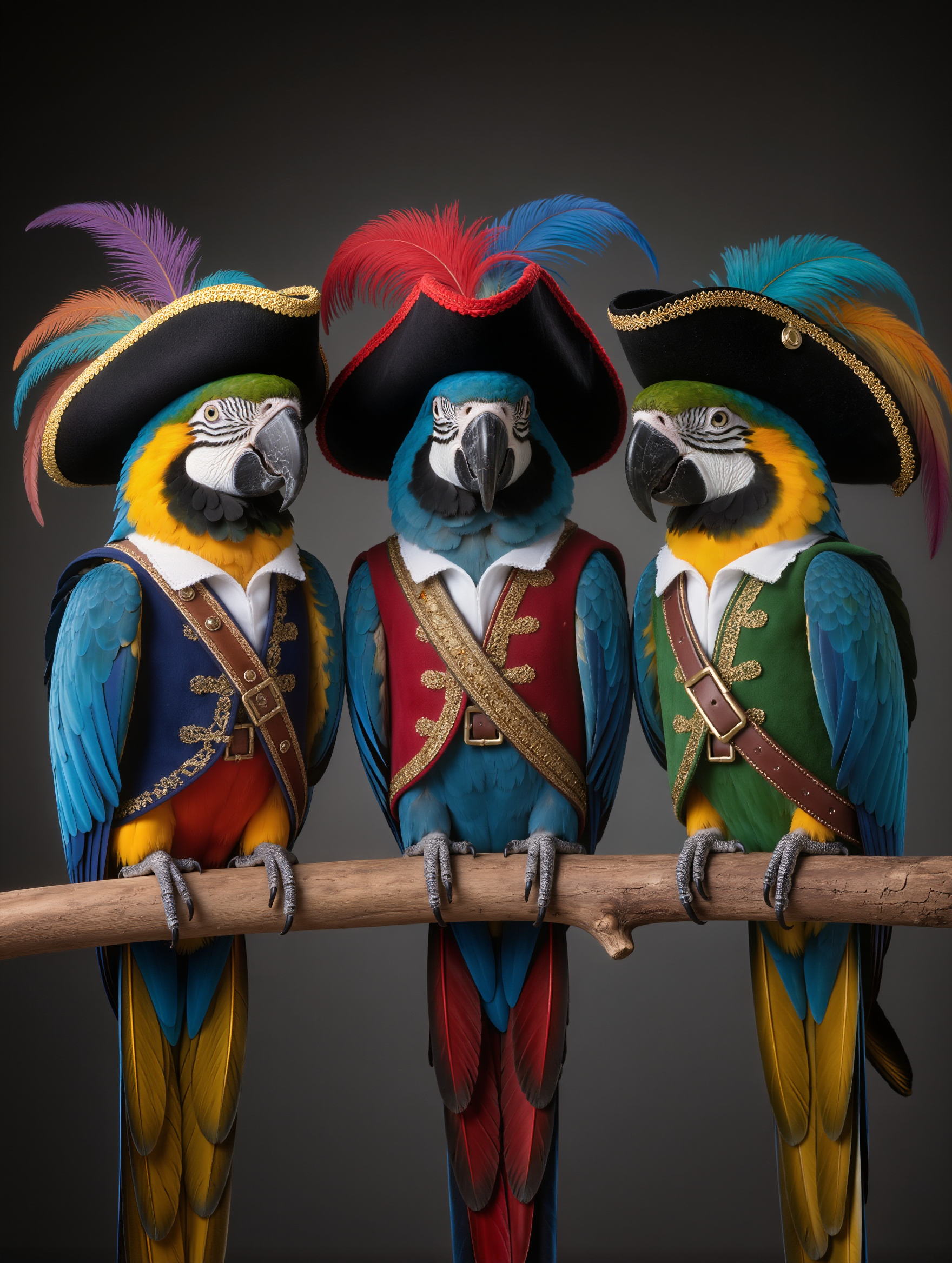 3 parrots - a i 3 AI image
