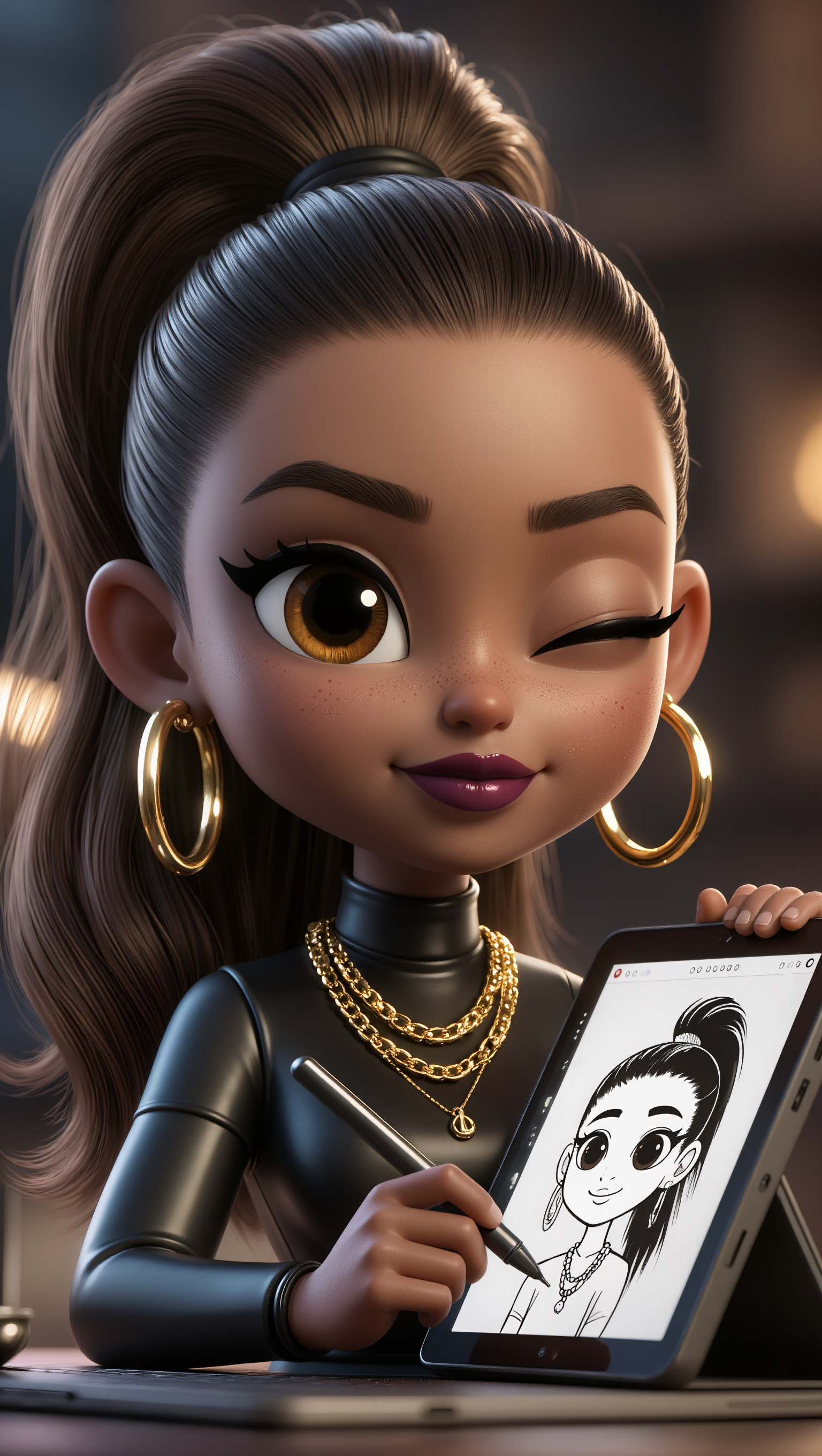 Kling AI work 310479060613026 - how to draw chibi characters AI image