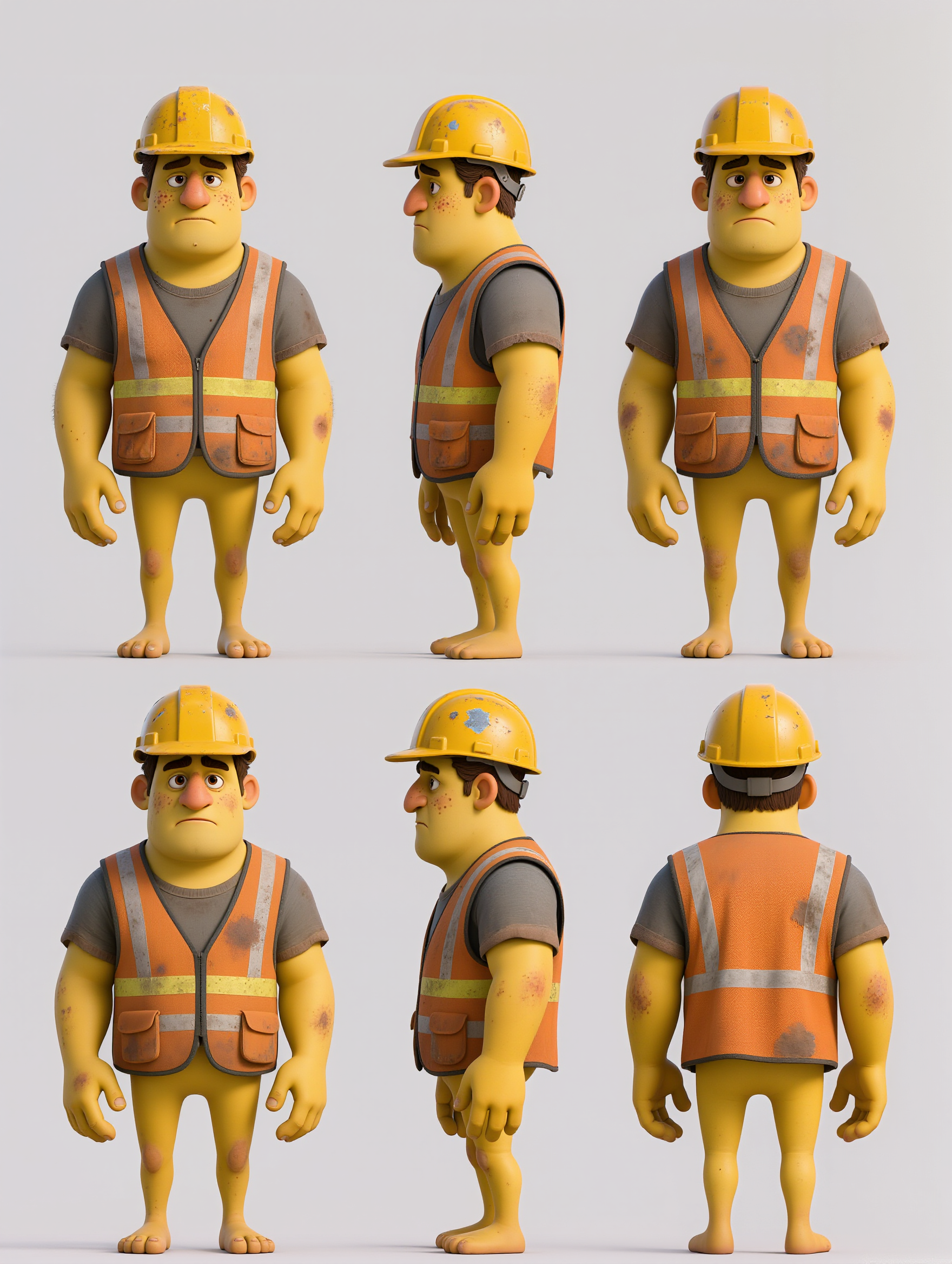 Kling AI work 316455228504917 - character reference sheet AI image