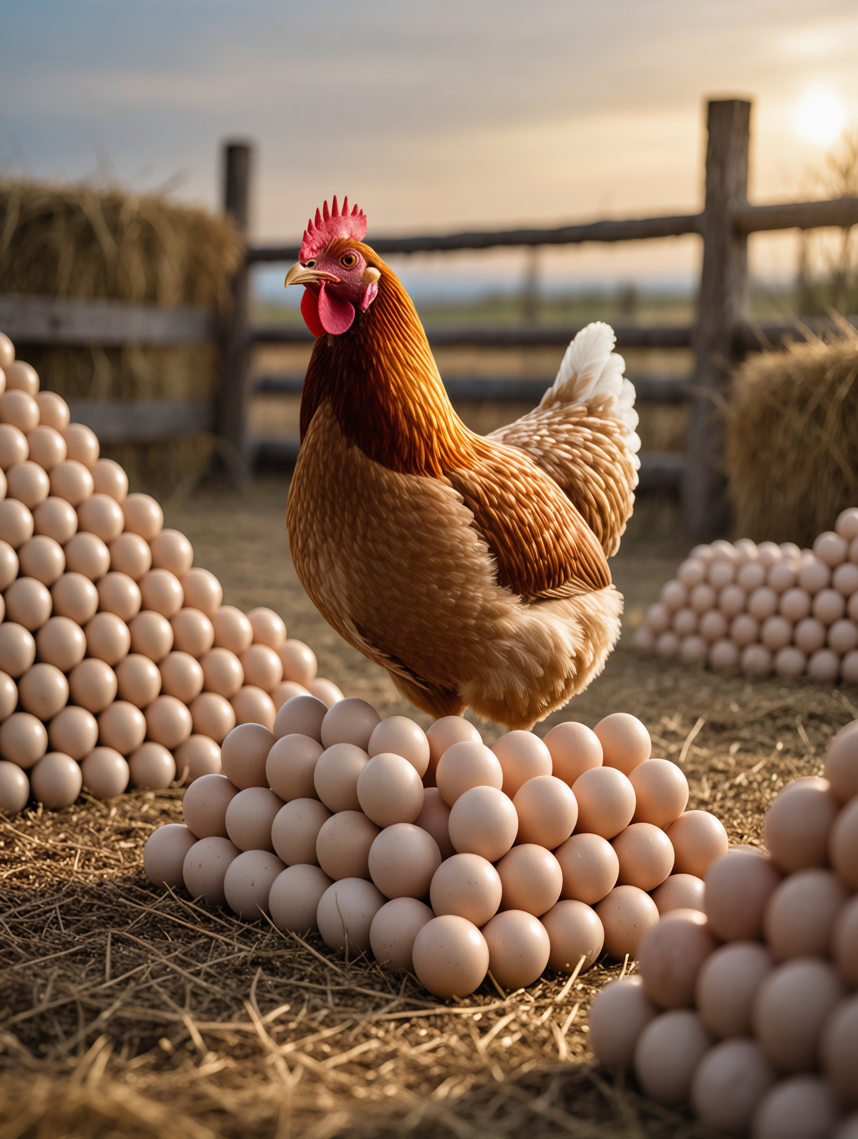 Kling AI work 289932509533497 - evolution of hen AI image