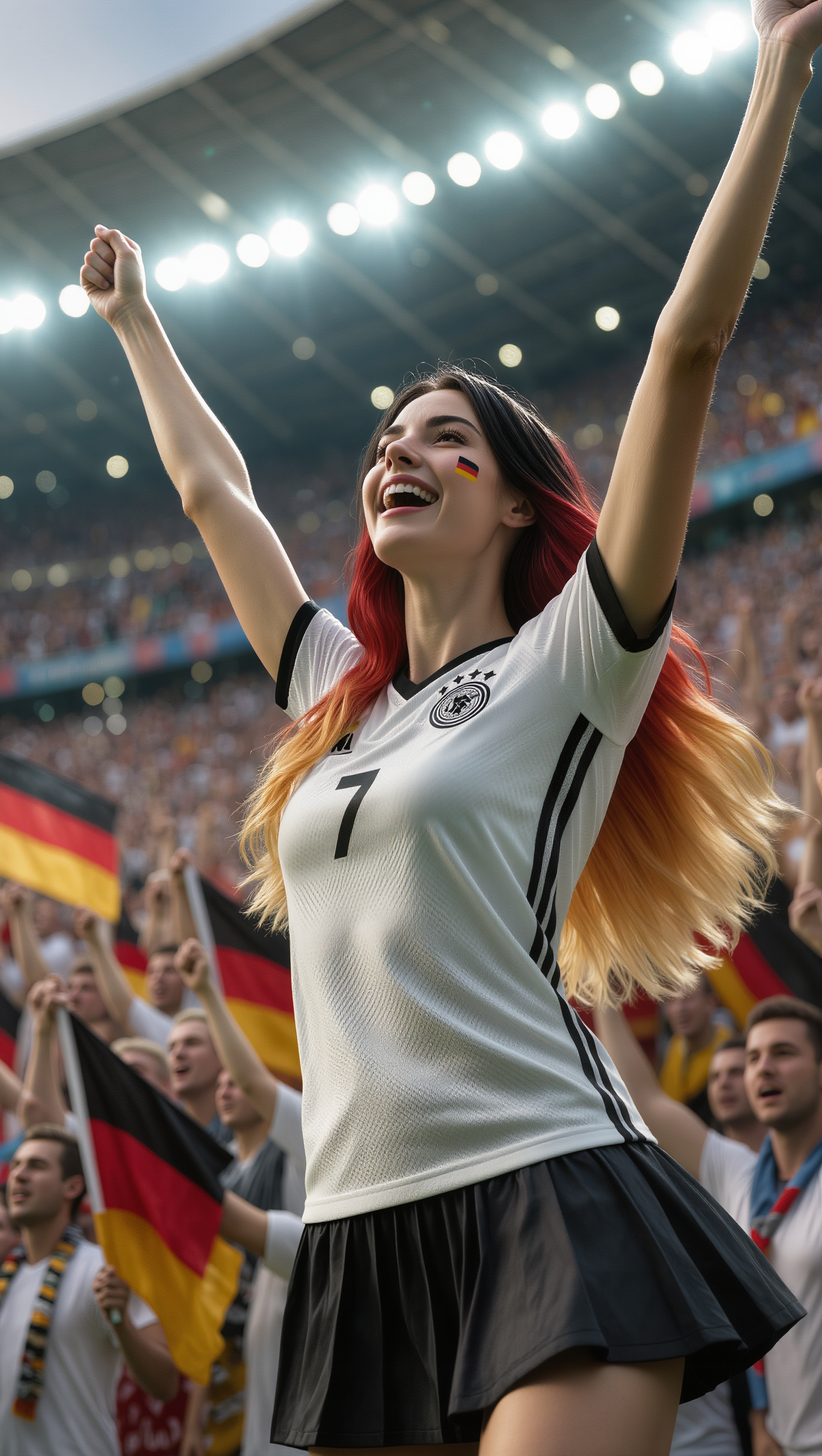 Kling AI work 314030291616464 - football fans celebration AI image