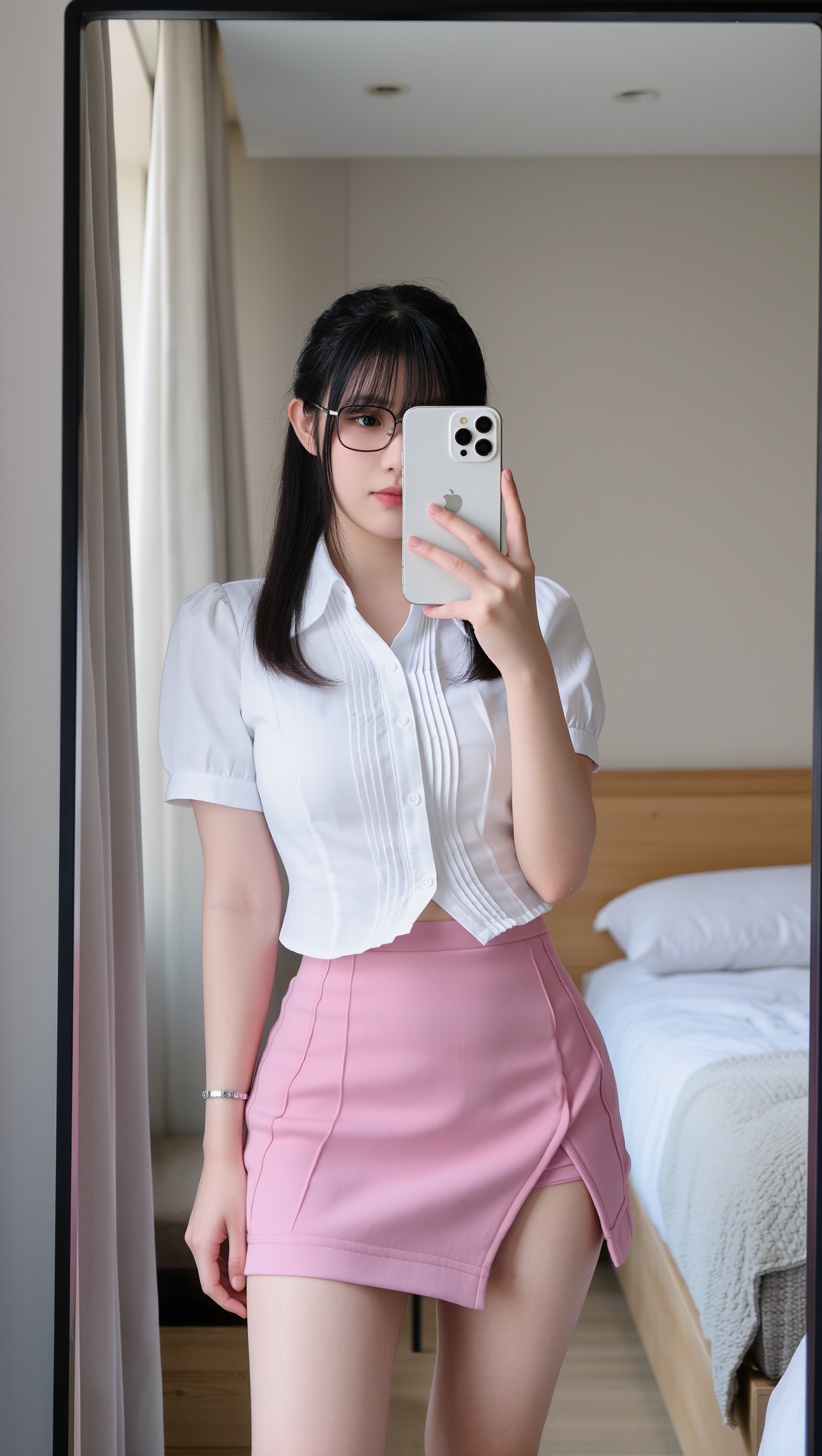 Kling AI work 300052487650642 - short bangs short hair AI image