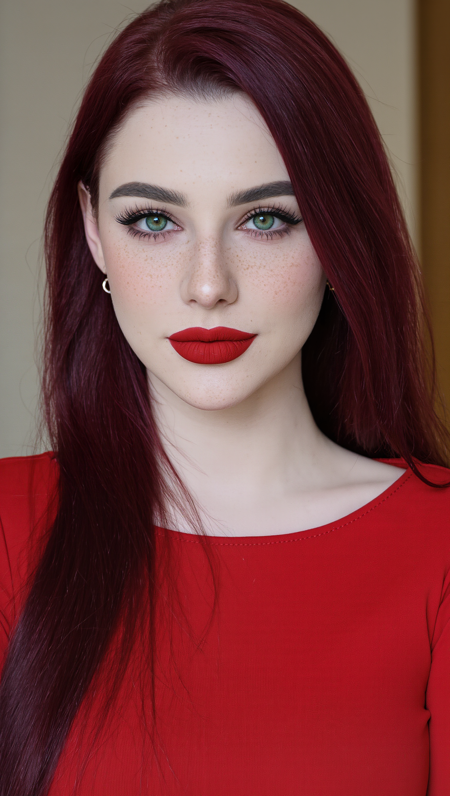 Kling AI work 296213289664796 - red hair filter AI image