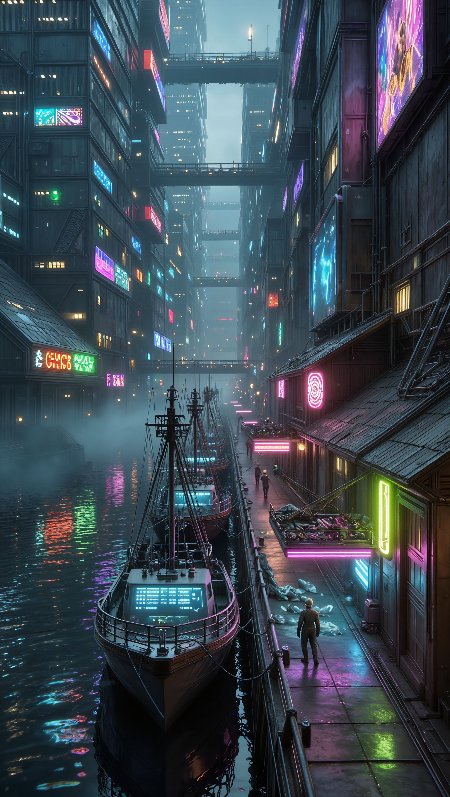 Kling AI work 296470546661912 - fingers cyberpunk AI image