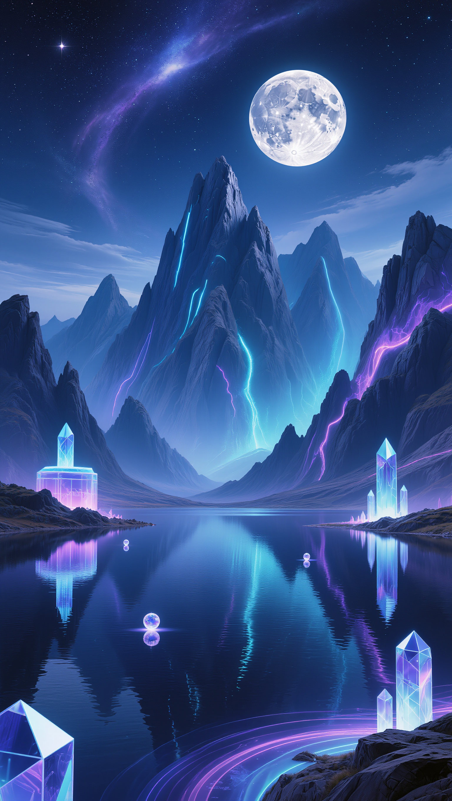 Kling AI work 296461099617933 - building desktop wallpaper AI image