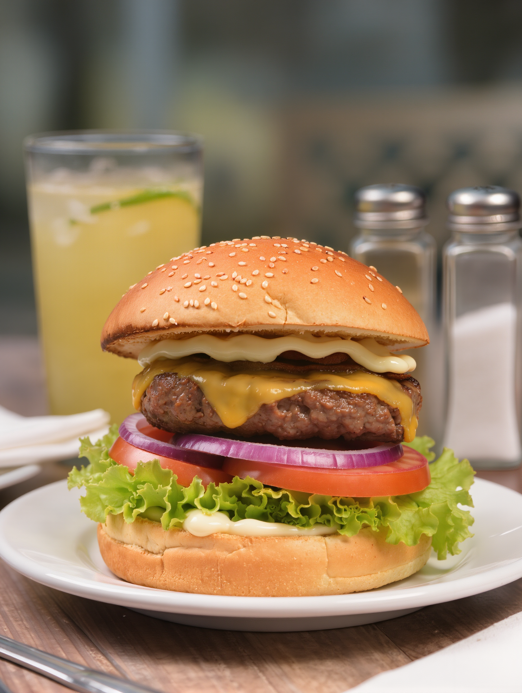 Kling AI work 312768122662492 - burger desktop wallpaper AI image