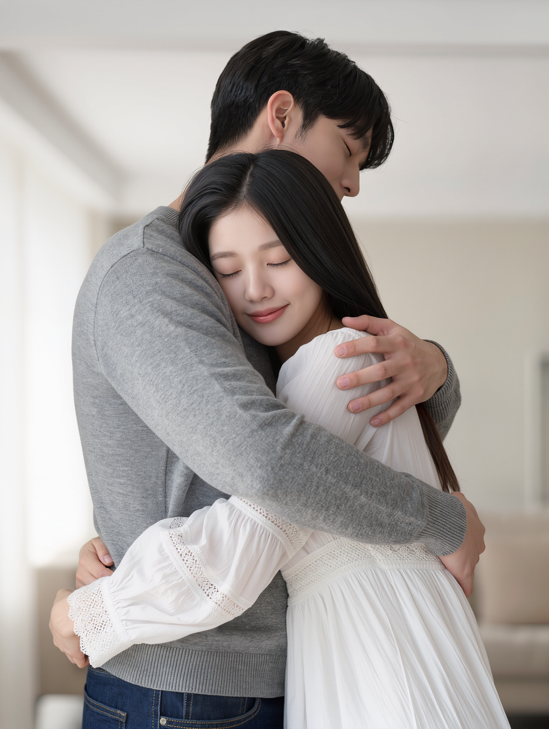 Kling AI work 314741015615027 - hug scene AI image