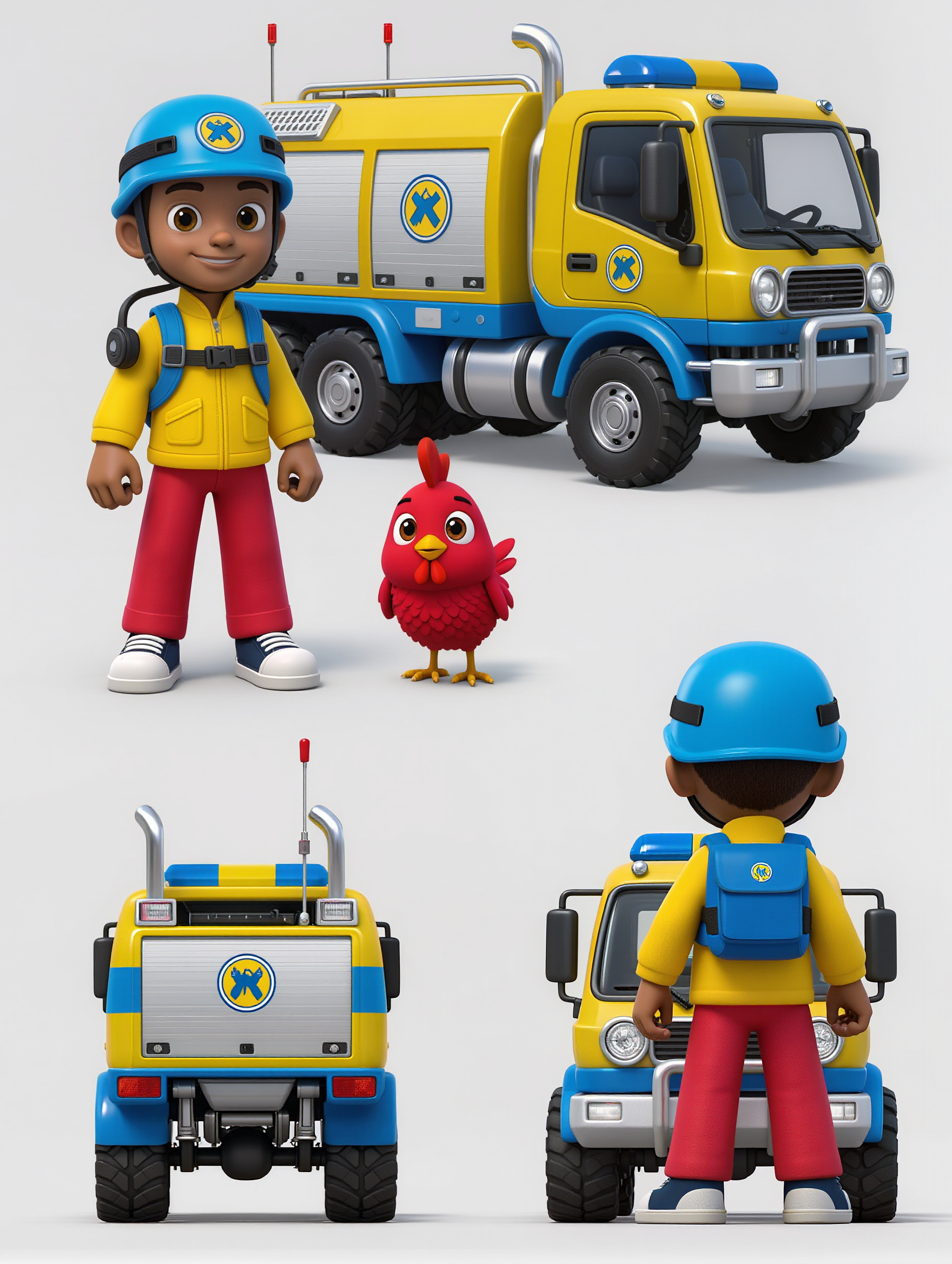 cokoriko rescue team  - evolution of hen AI image