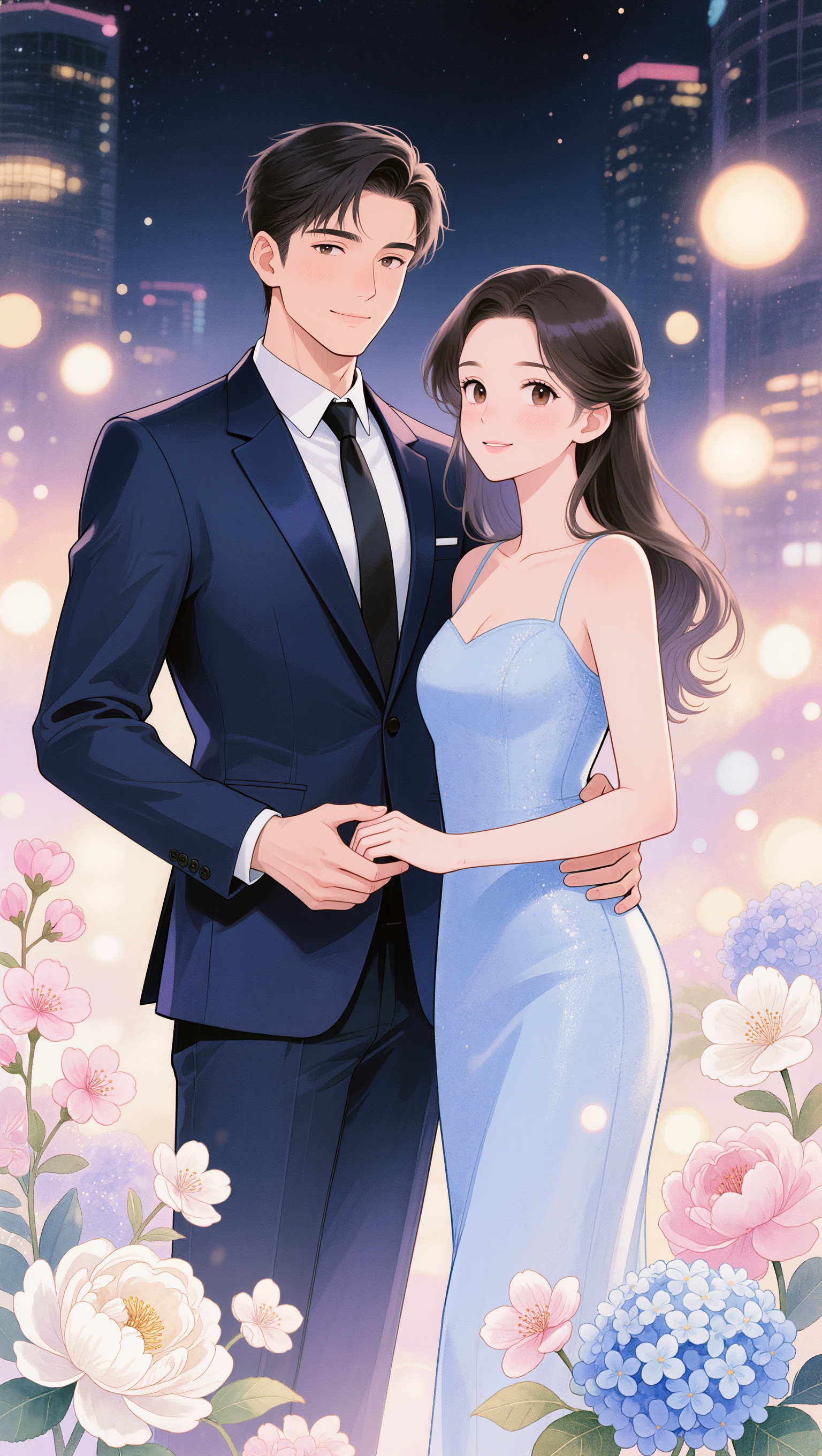 Anime outing couple - anime video generation klingai AI image