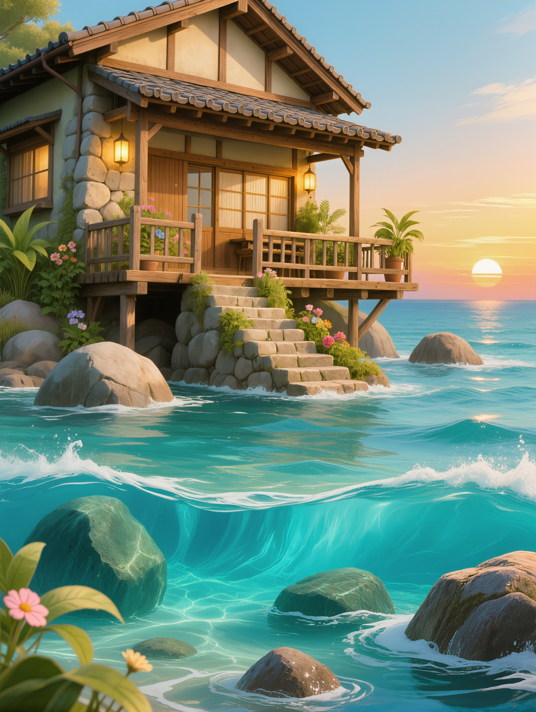Kling AI work 314781778612348 - studio ghibli gif AI image