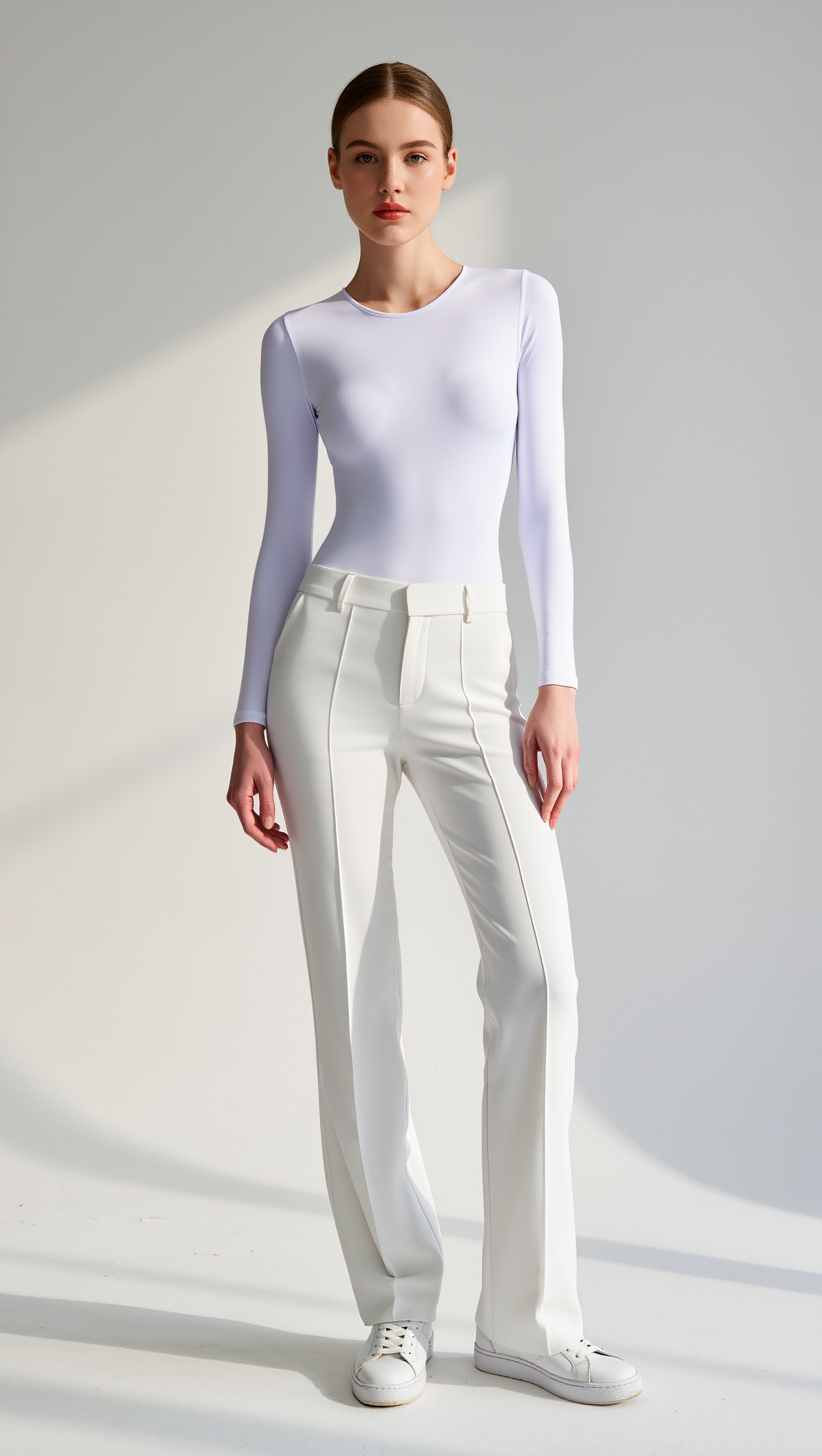 model in white - how to make an ai model AI image