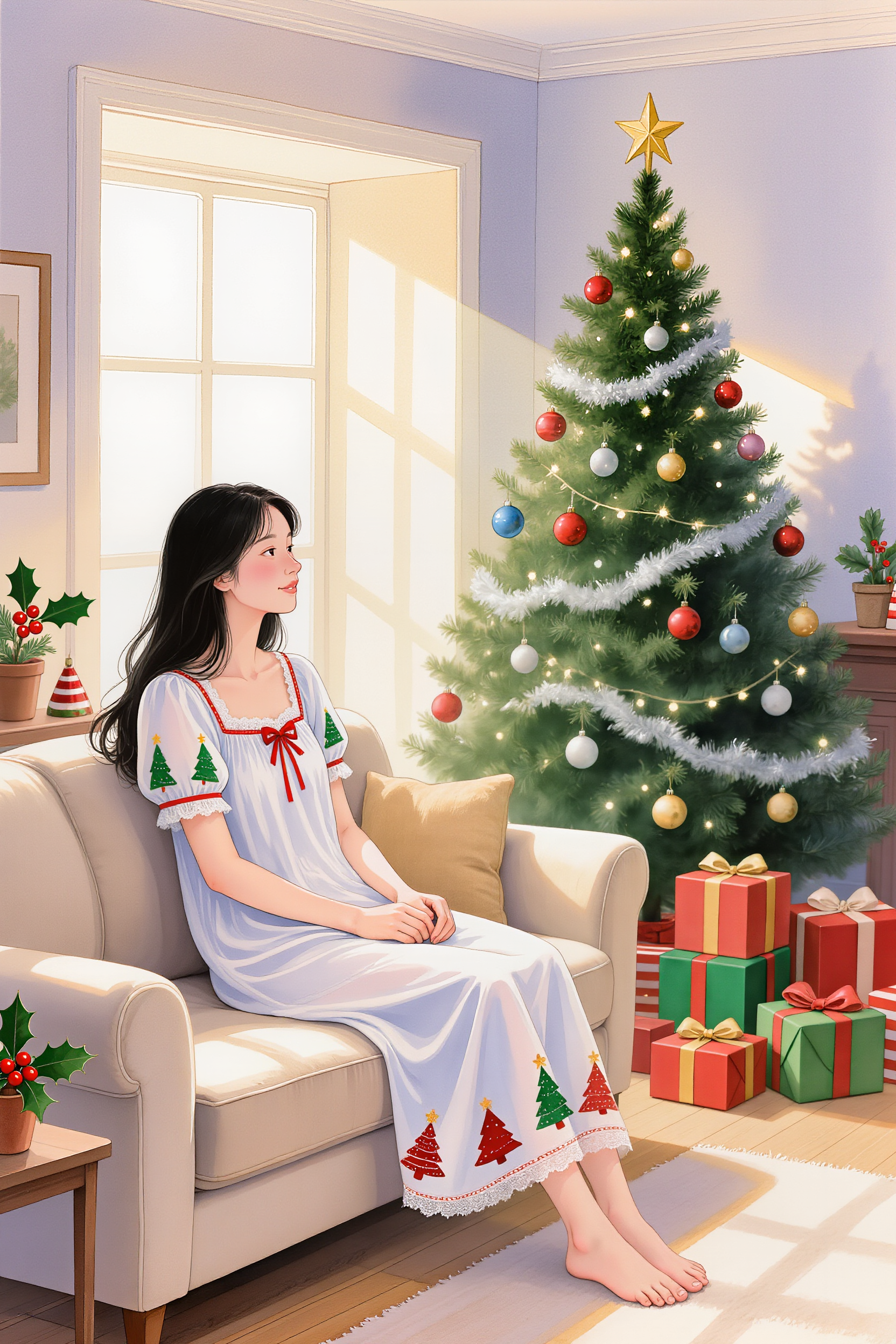 Kling AI work 298551814503703 - christmas postcards free online AI image