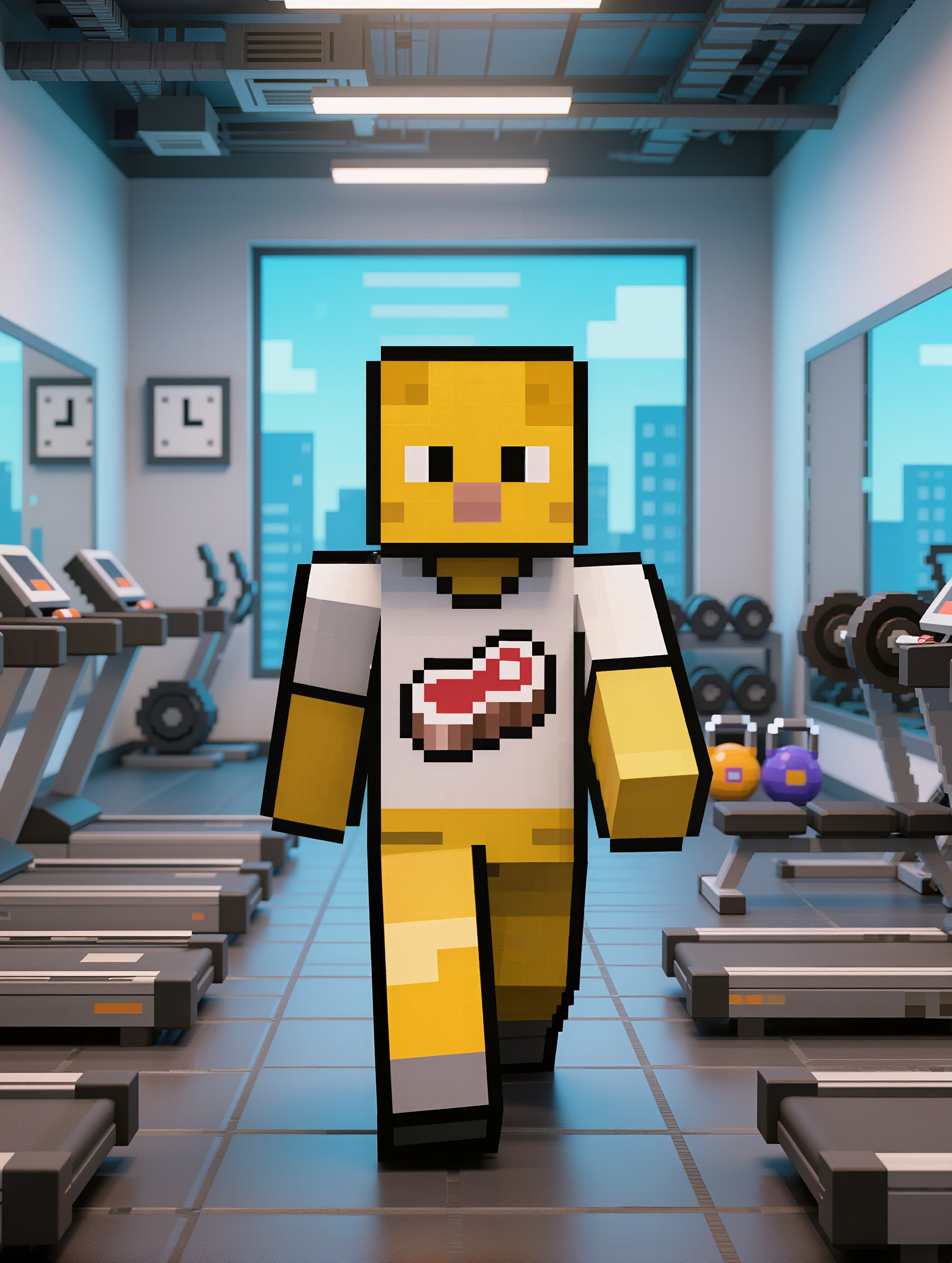 Kling AI work 317885390505385 - gym scene AI image