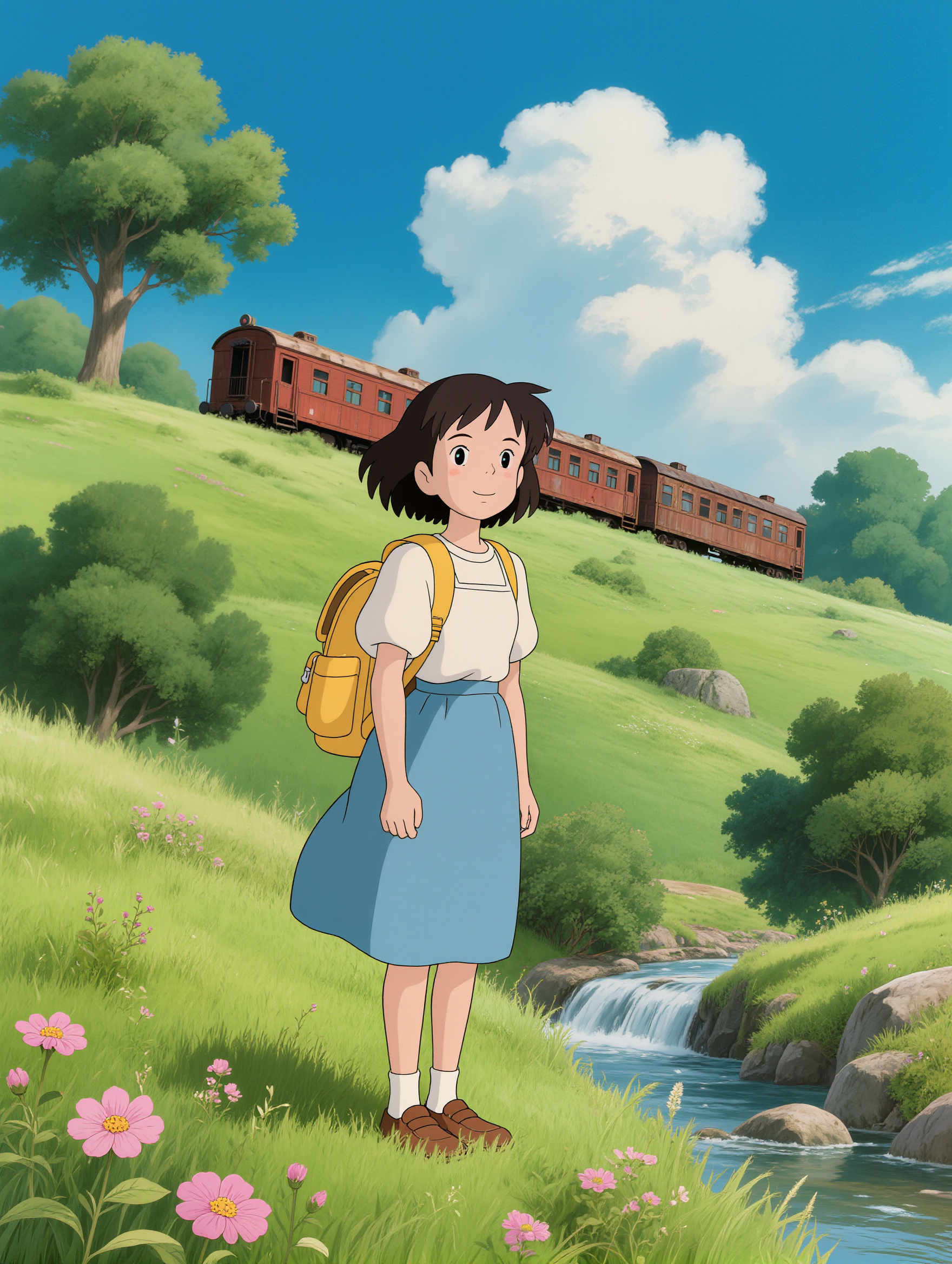 Kling AI work 308911591666276 - artbreeder ghibli AI image