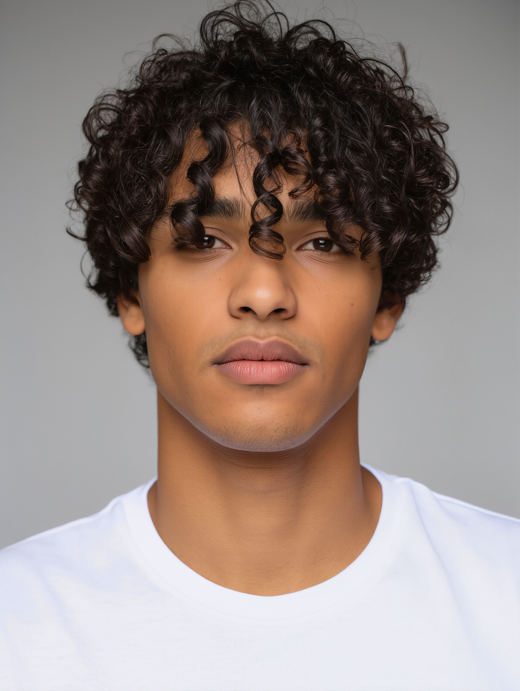 Kling AI work 310318116525746 - curly undercut men AI image