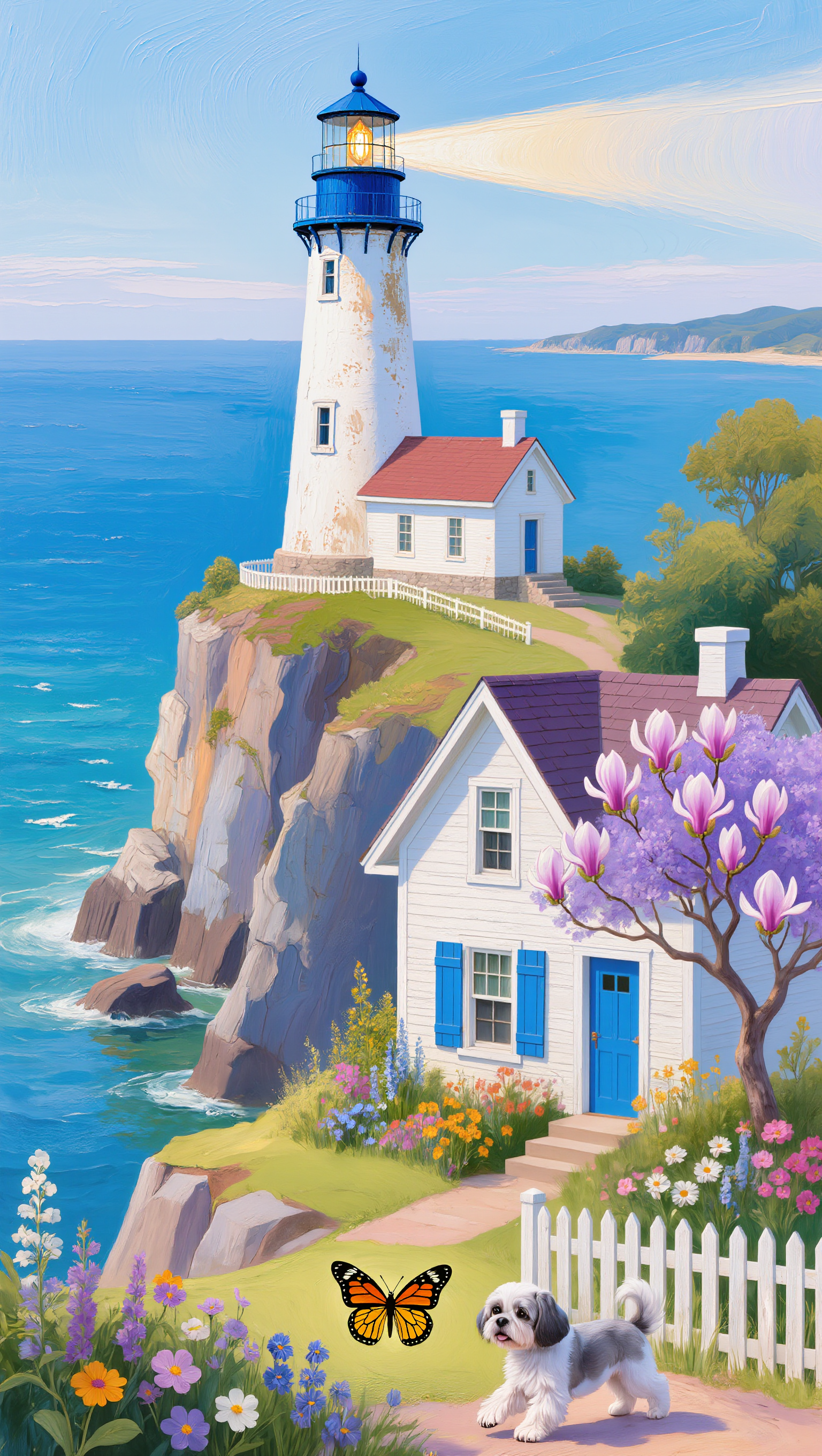 Kling AI work 314649687618975 - american traditional lighthouse tattoo AI image
