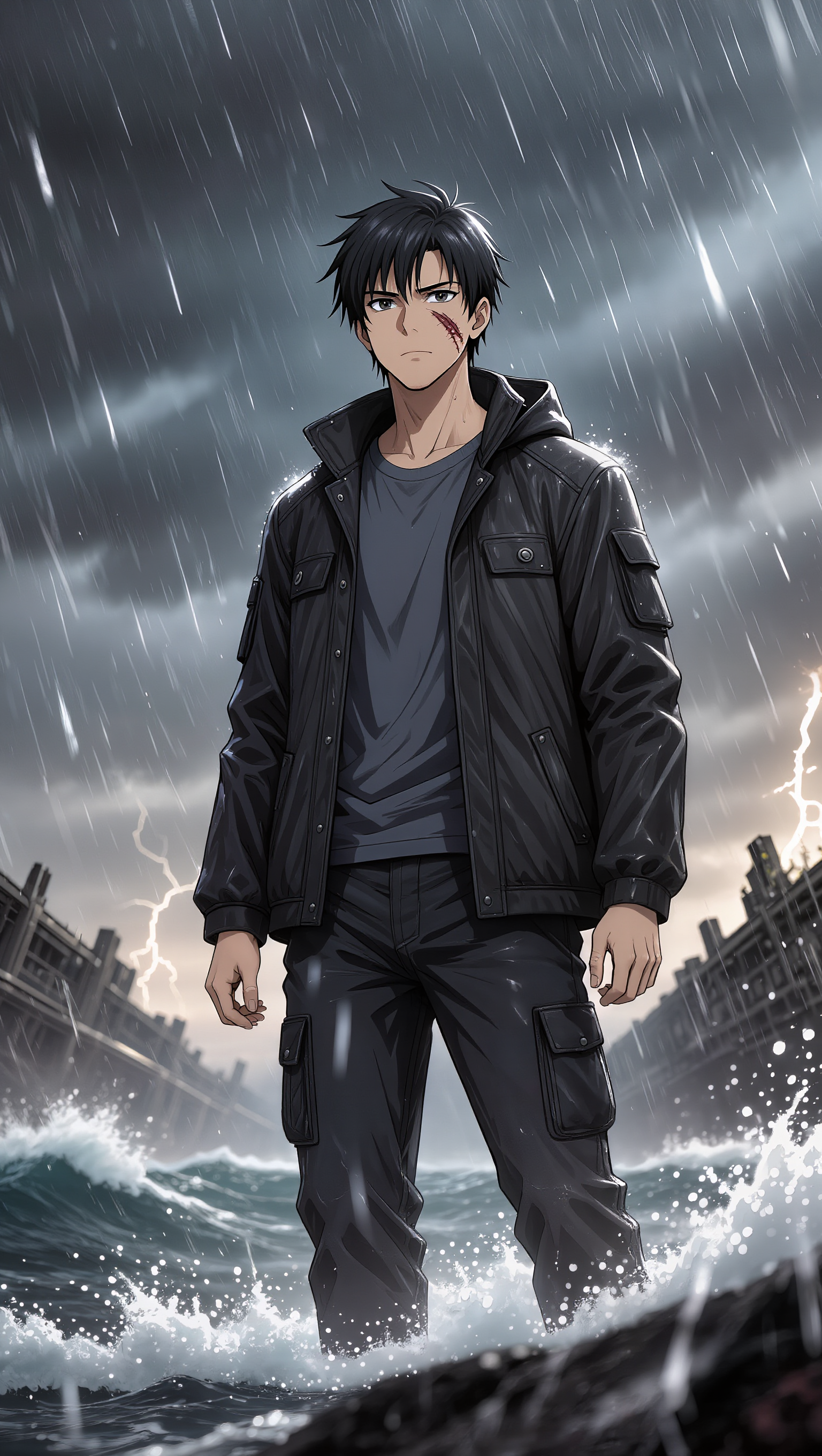 Kling AI work 311852748500971 - anime male poses AI image