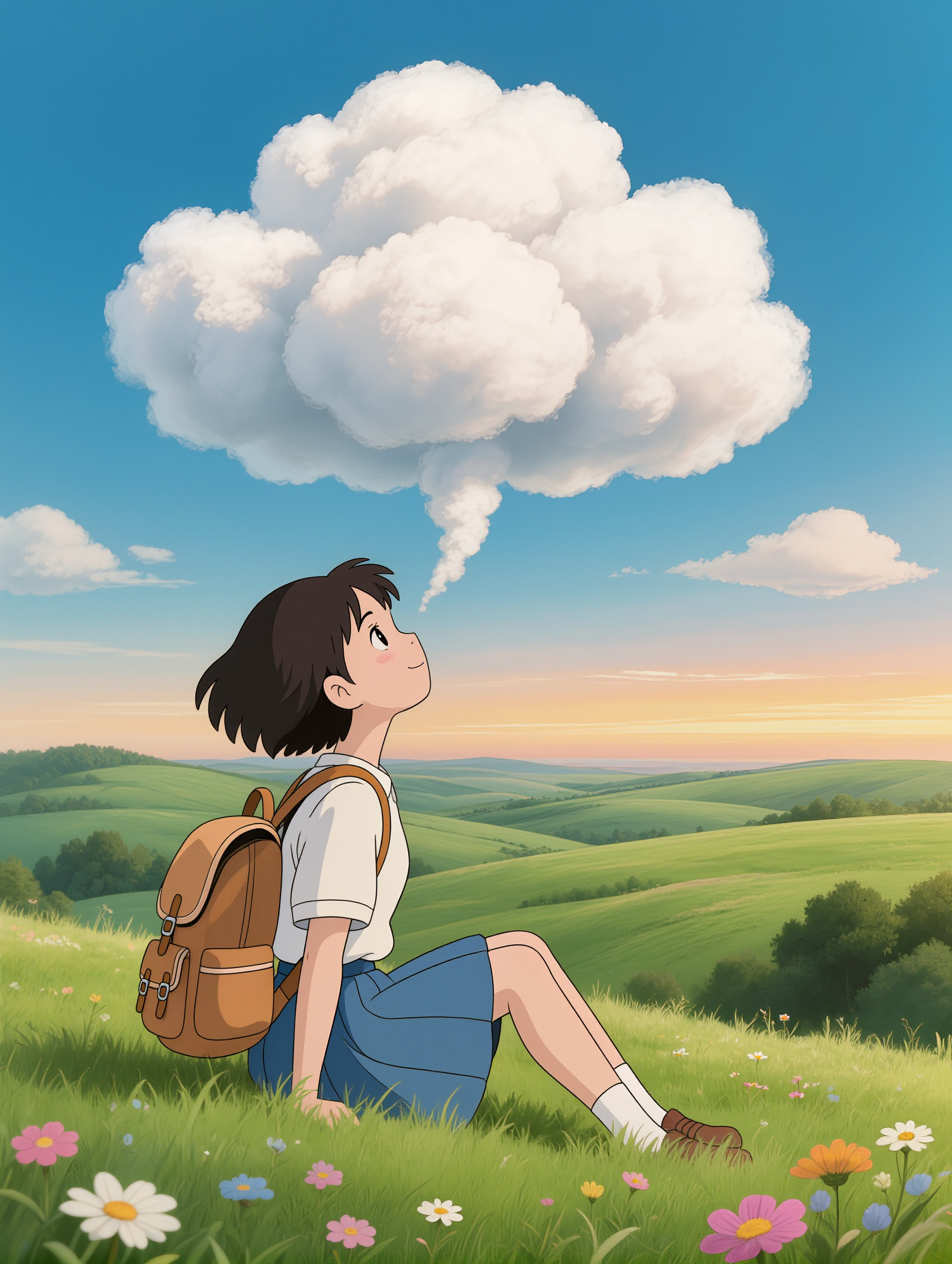 Kling AI work 310371094506337 - artbreeder ghibli AI image