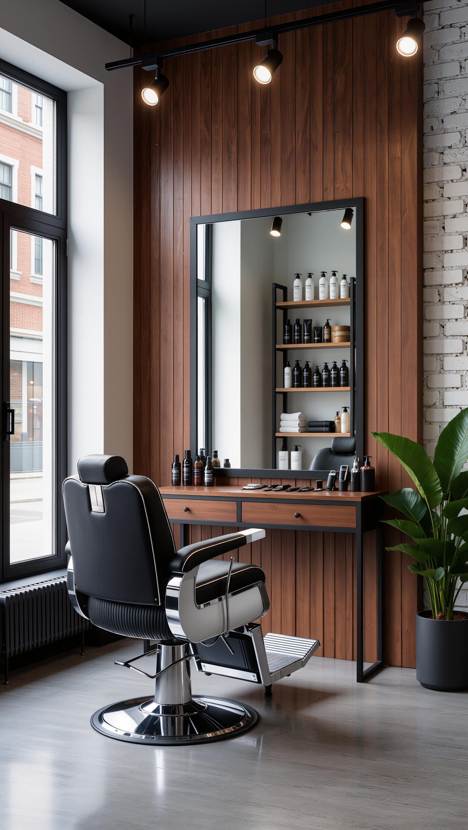 Barber shop design  - create barbershop AI image