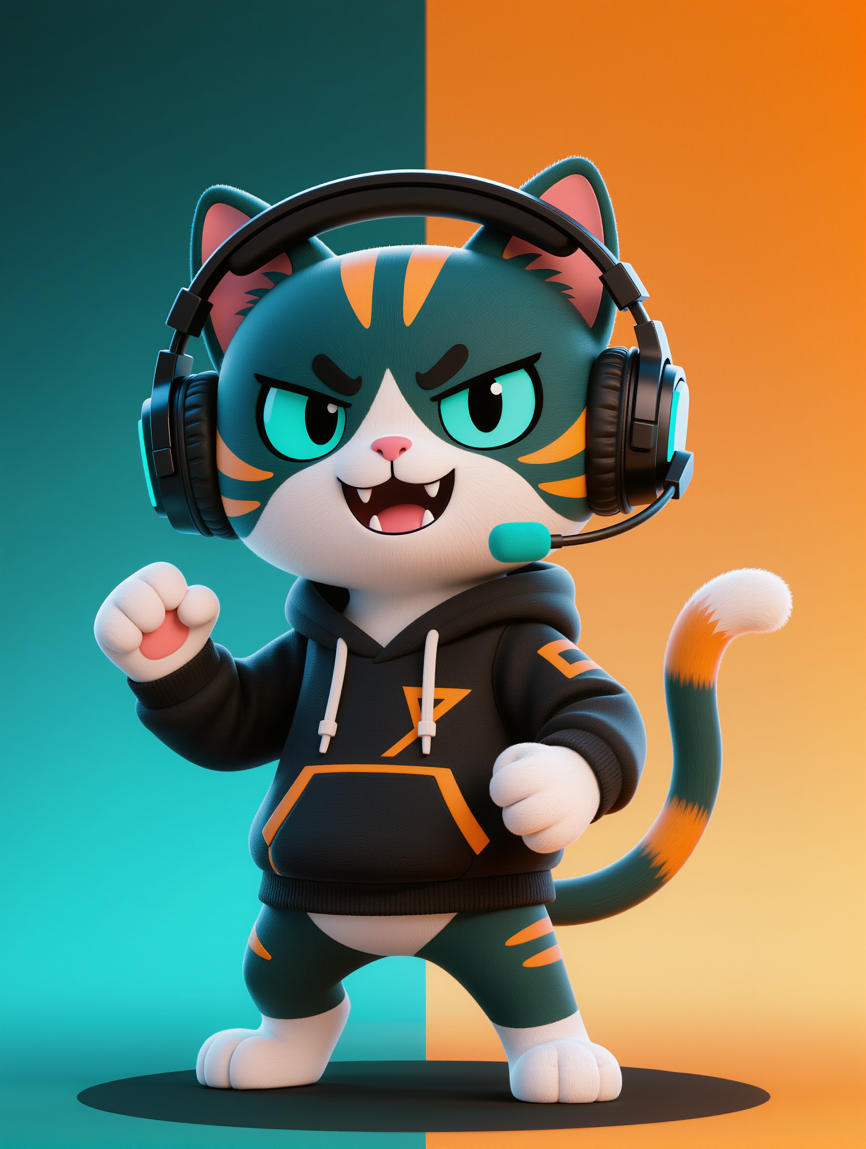 Kling AI work 313540075524693 - gamer logo AI image