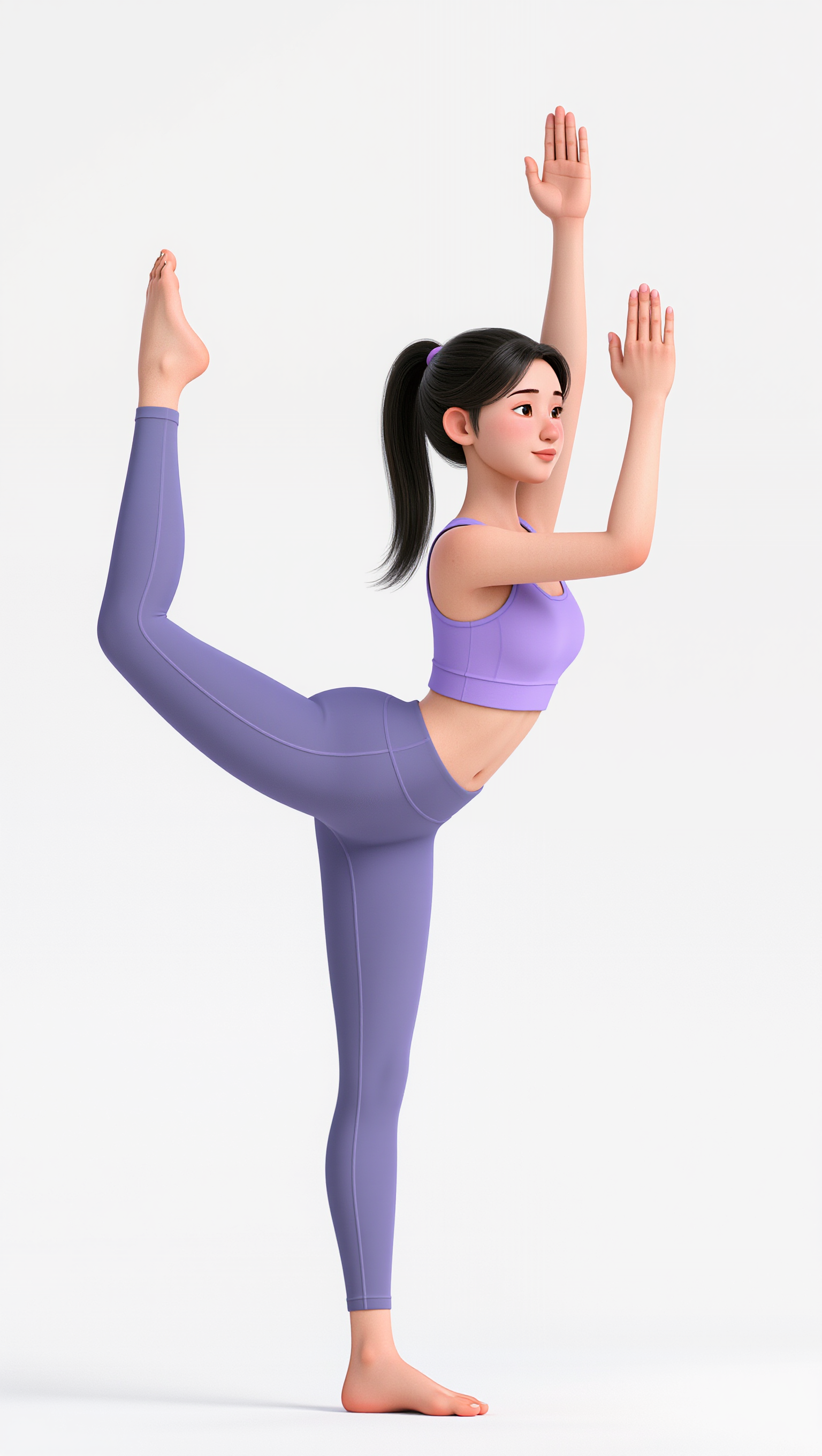 Cartoon Yoga pose - yoga ai AI image
