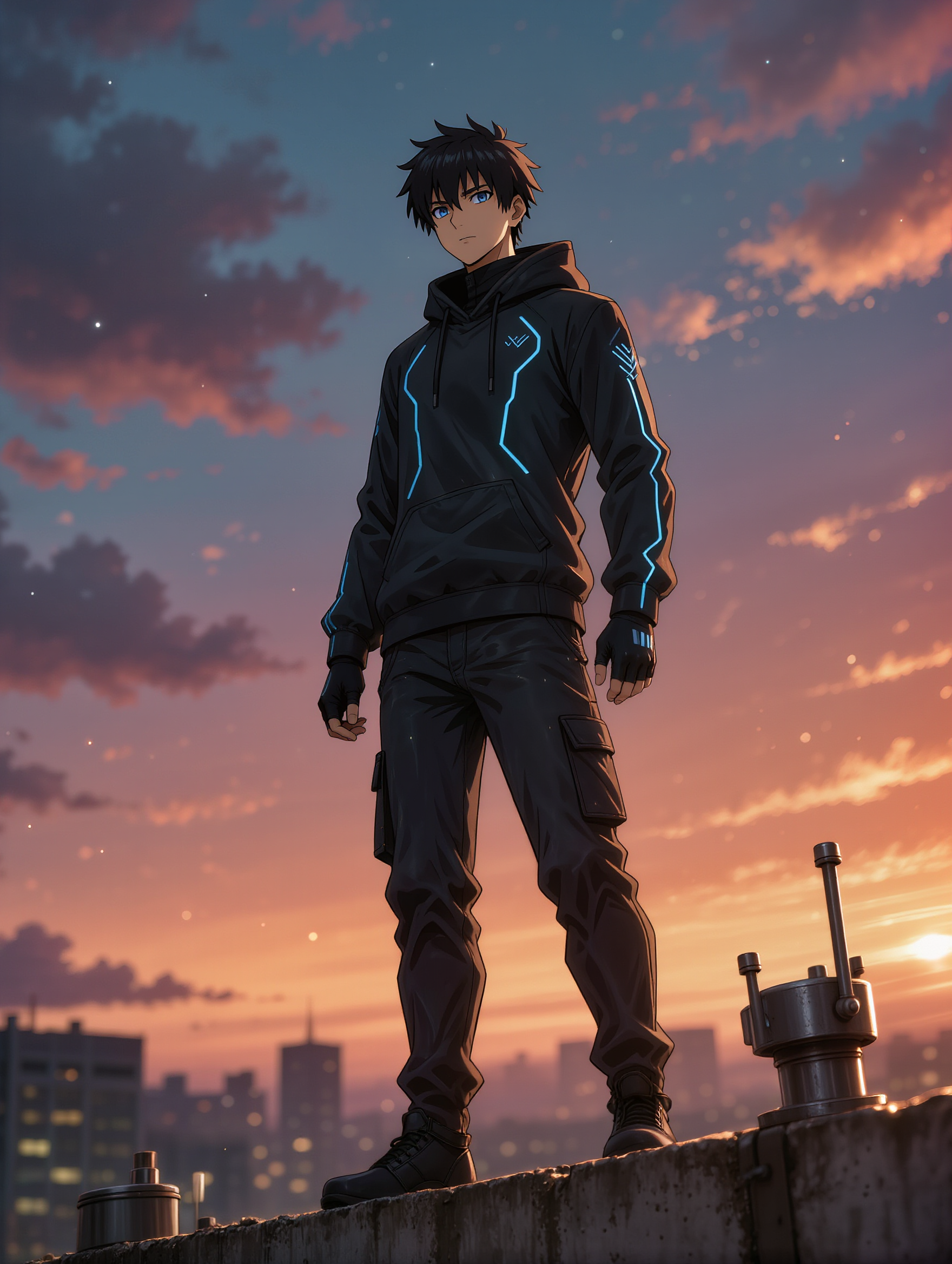 Kling AI work 314675399663069 - anime male poses AI image