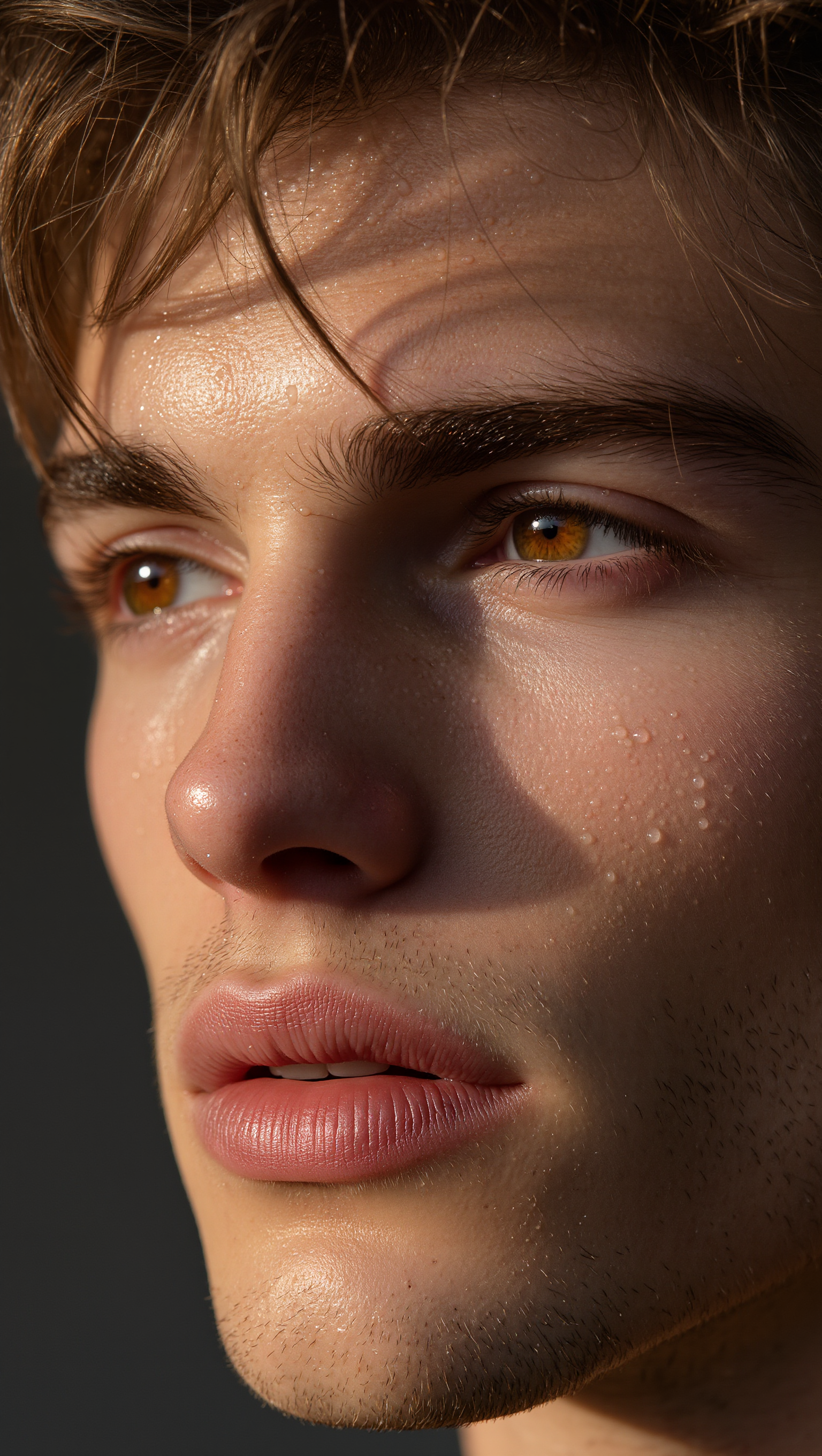 Close Up - face close up AI image