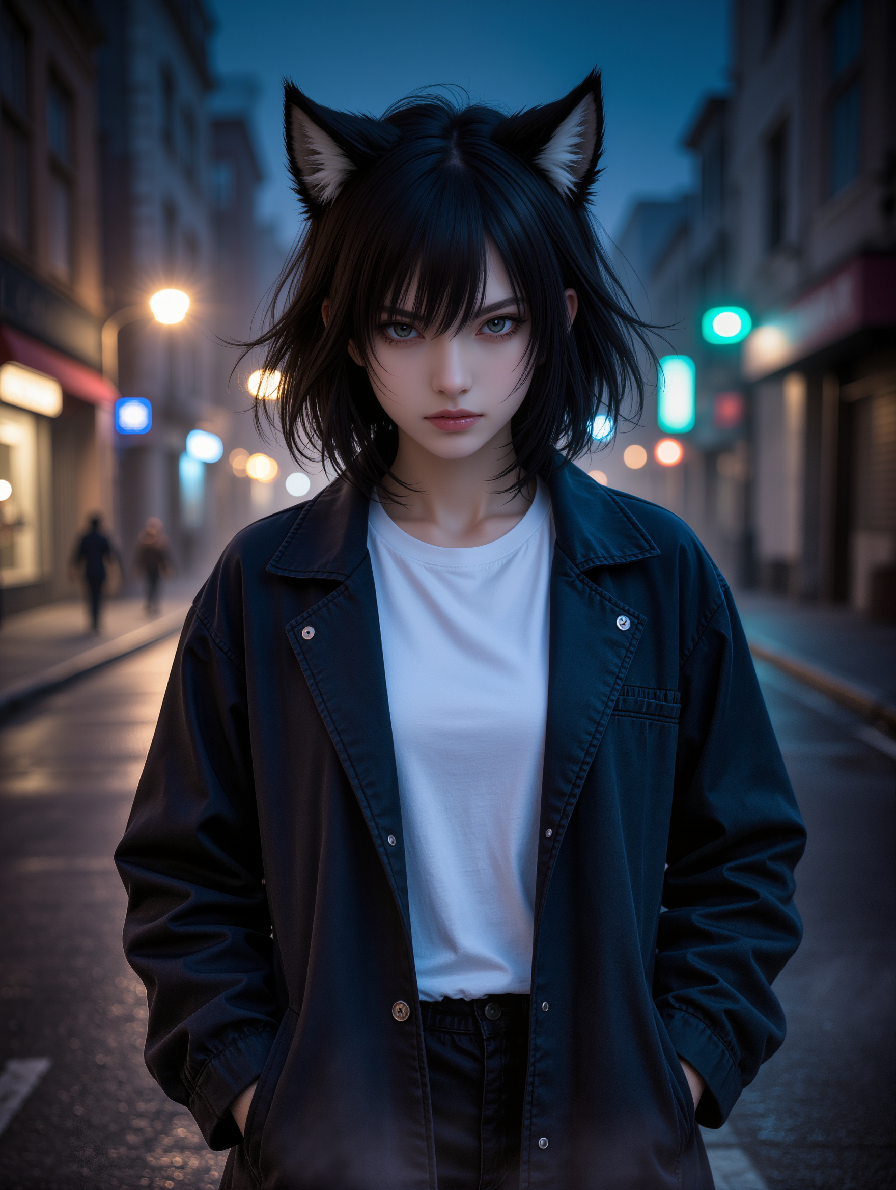 Kling AI work 313175978520524 - pixie long bangs AI image